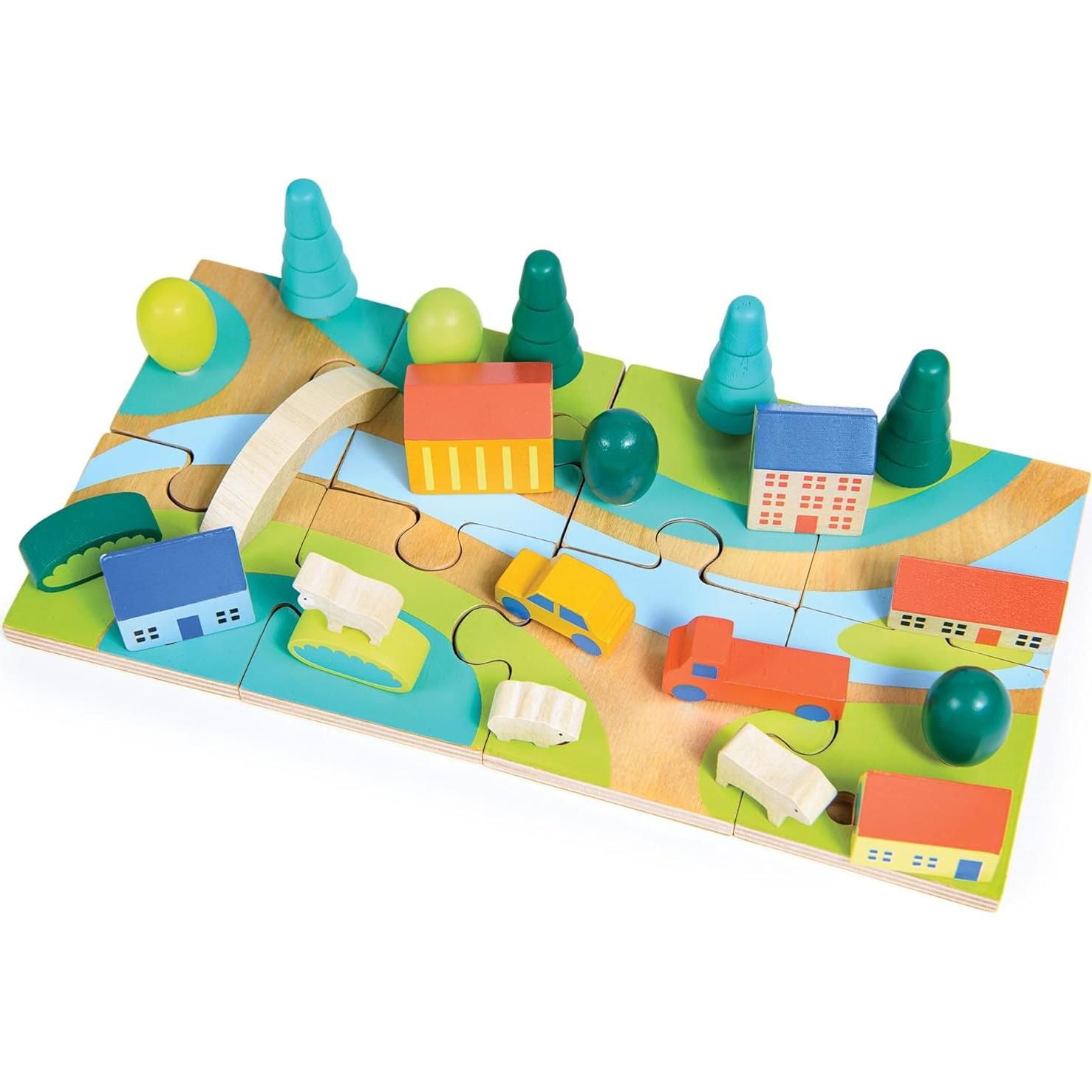 Juego de Madera Tiny Town Mentari - Rompecabezas 29 Piezas