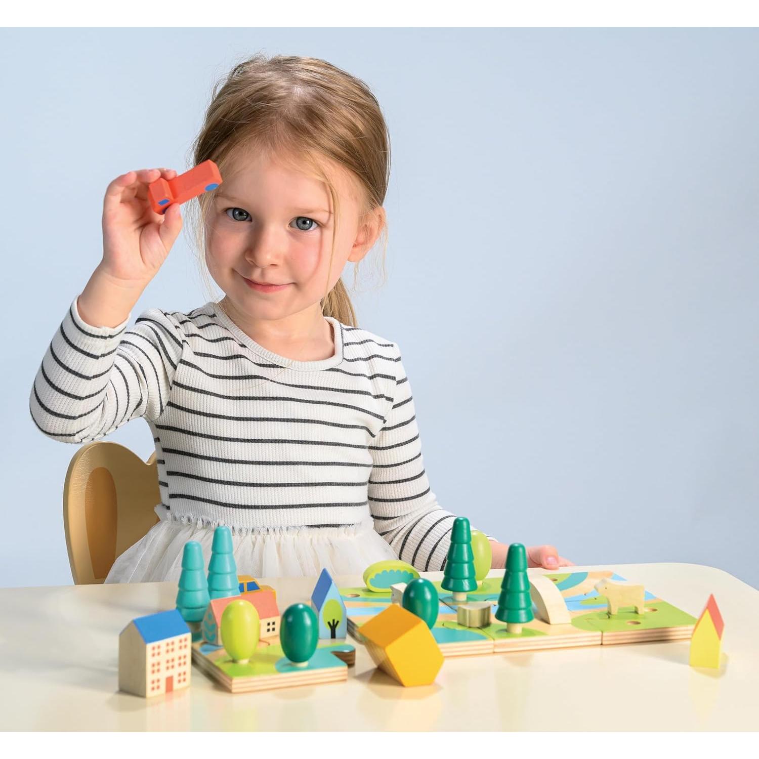 Juego de Madera Tiny Town Mentari - Rompecabezas 29 Piezas