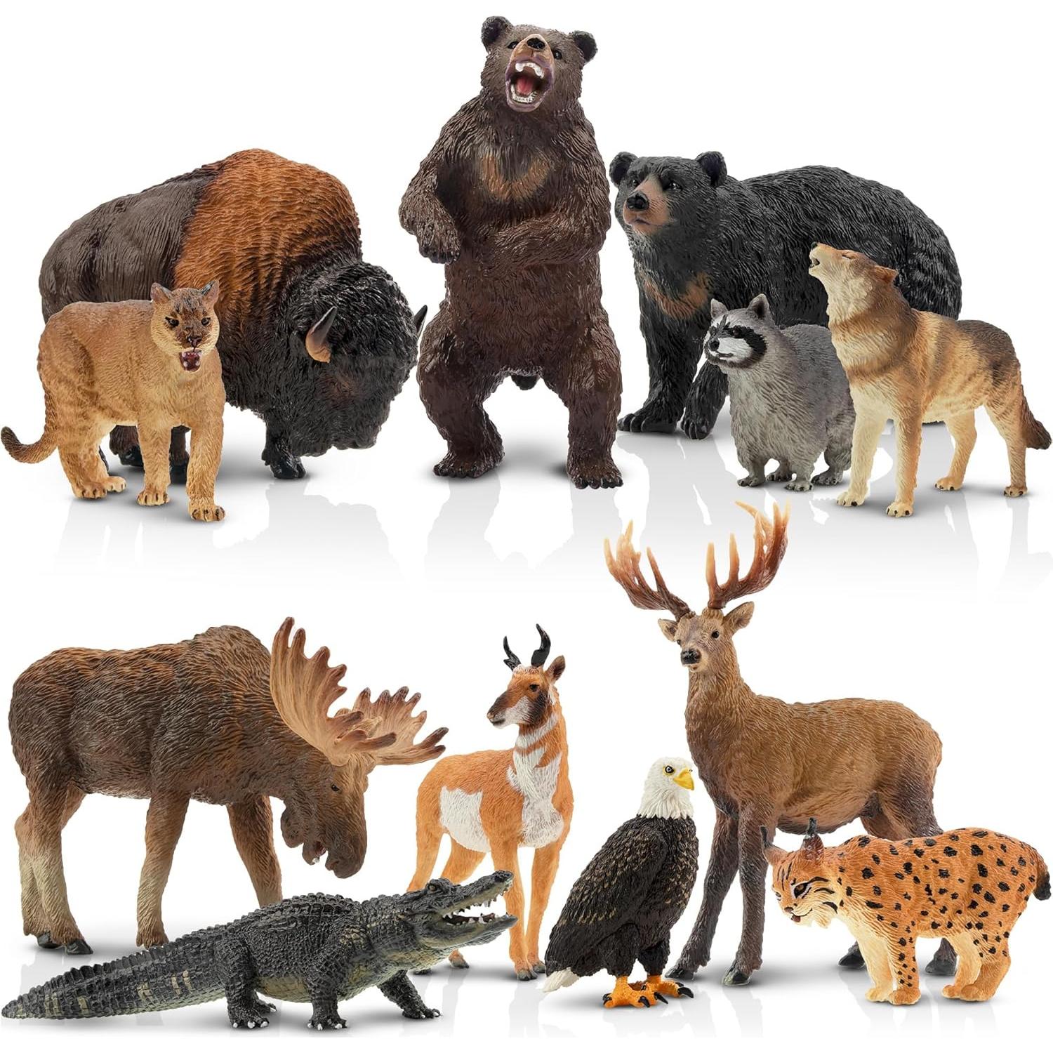 Juego de Figuras de Animales Toymany 18PCS - Osos Polares y Bosque