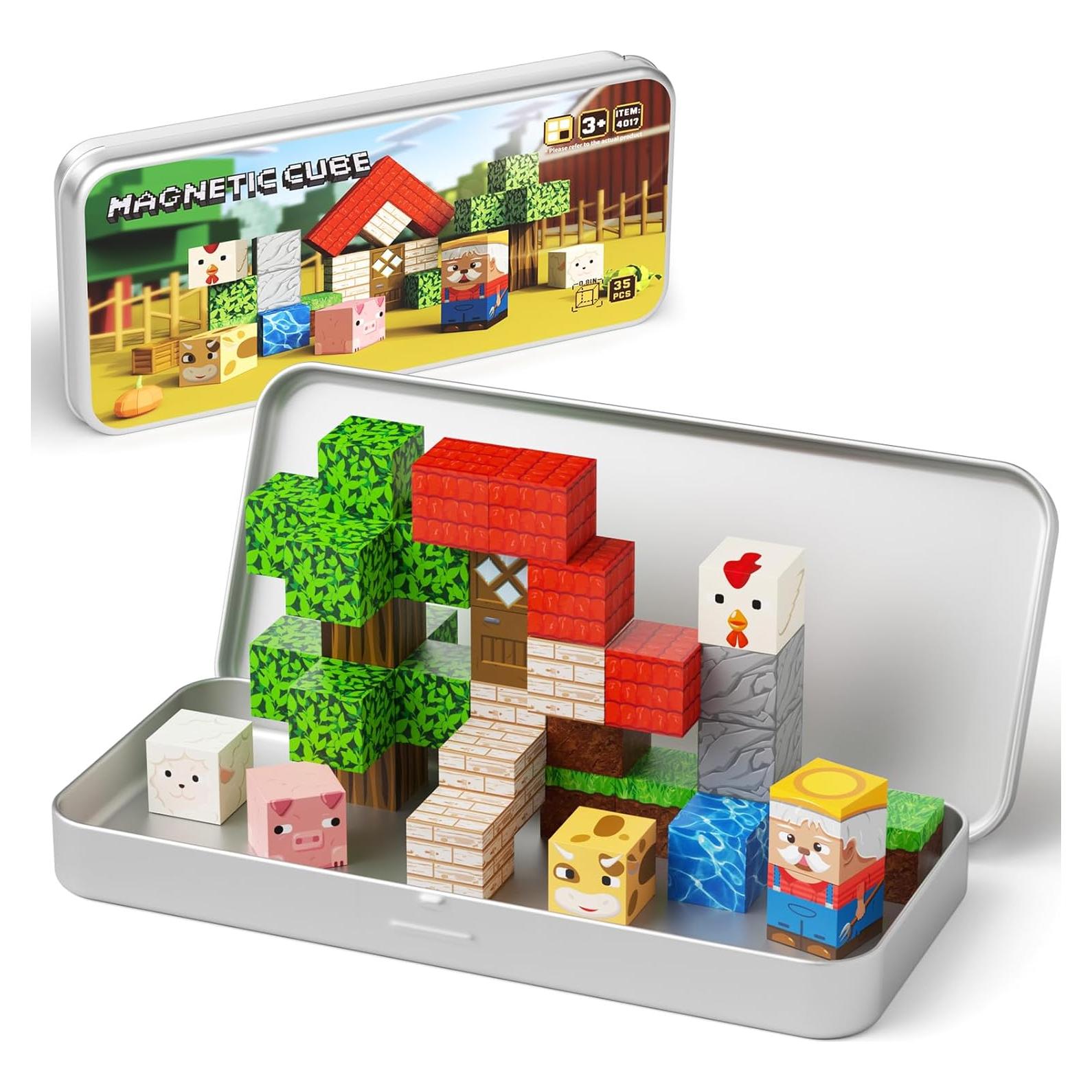 Juguetes de Viaje Magnéticos de Animales de Granja 35PCS