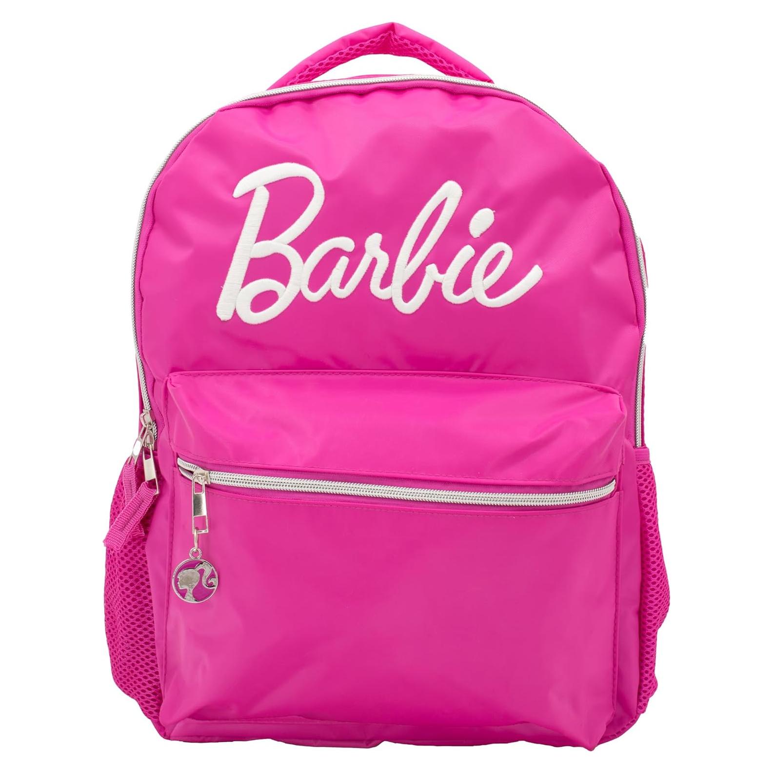 Mochila Escolar Barbie Rosa 40.6 cm con Logo Bordado