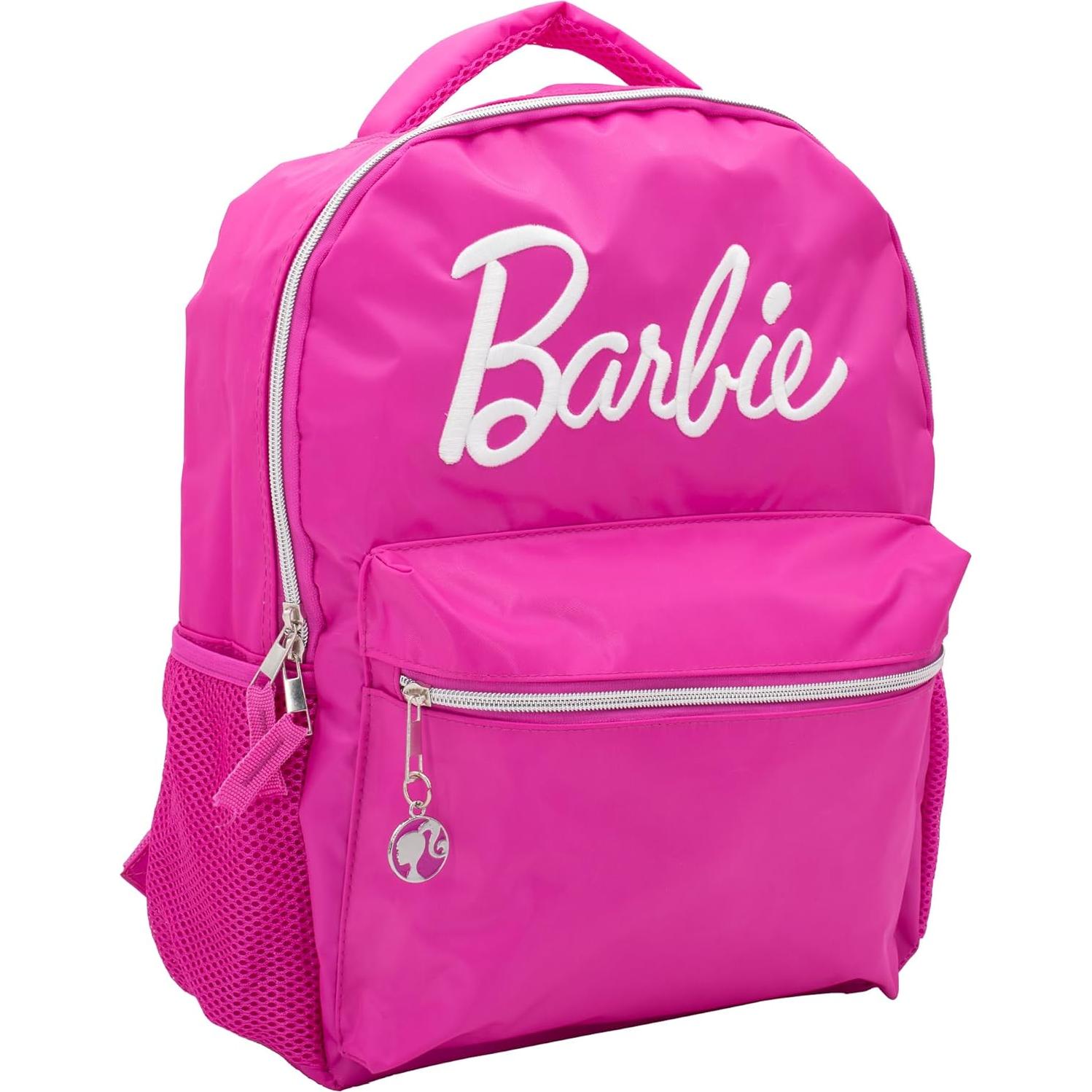 Mochila Escolar Barbie Rosa 40.6 cm con Logo Bordado