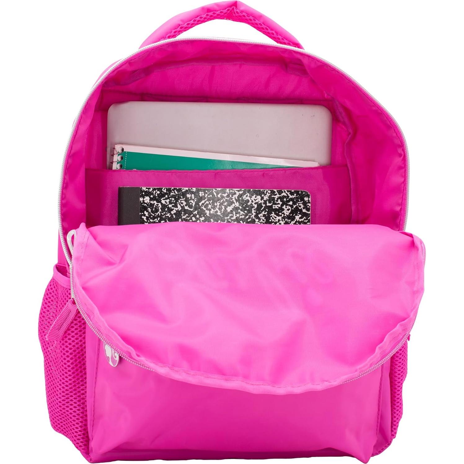 Mochila Escolar Barbie Rosa 40.6 cm con Logo Bordado