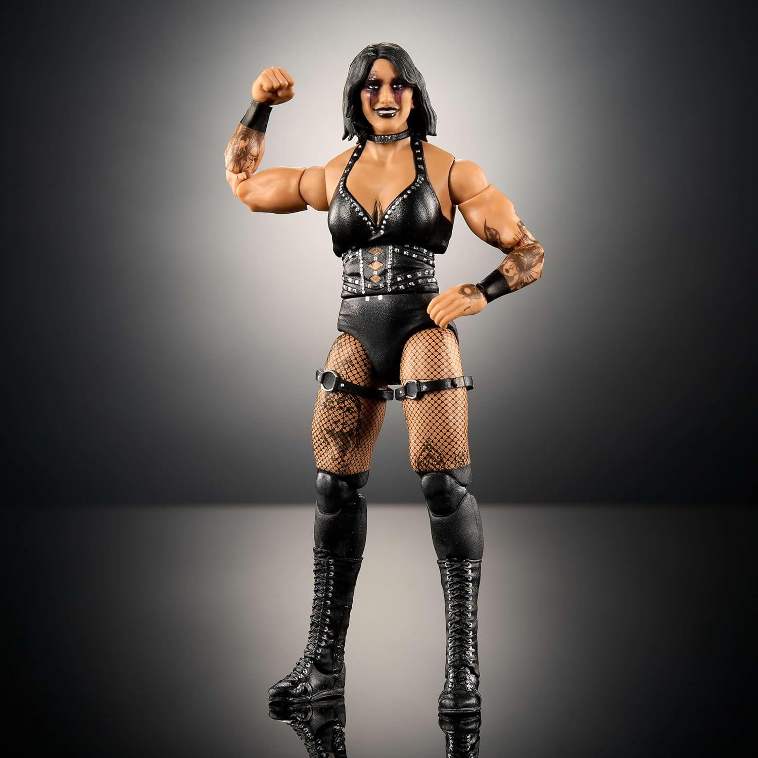 WWE Elite Action Figure & Accessories, Series #117 6-inch Collectible Rhea Ripley with 25 Articulation Points & Swappable Hands