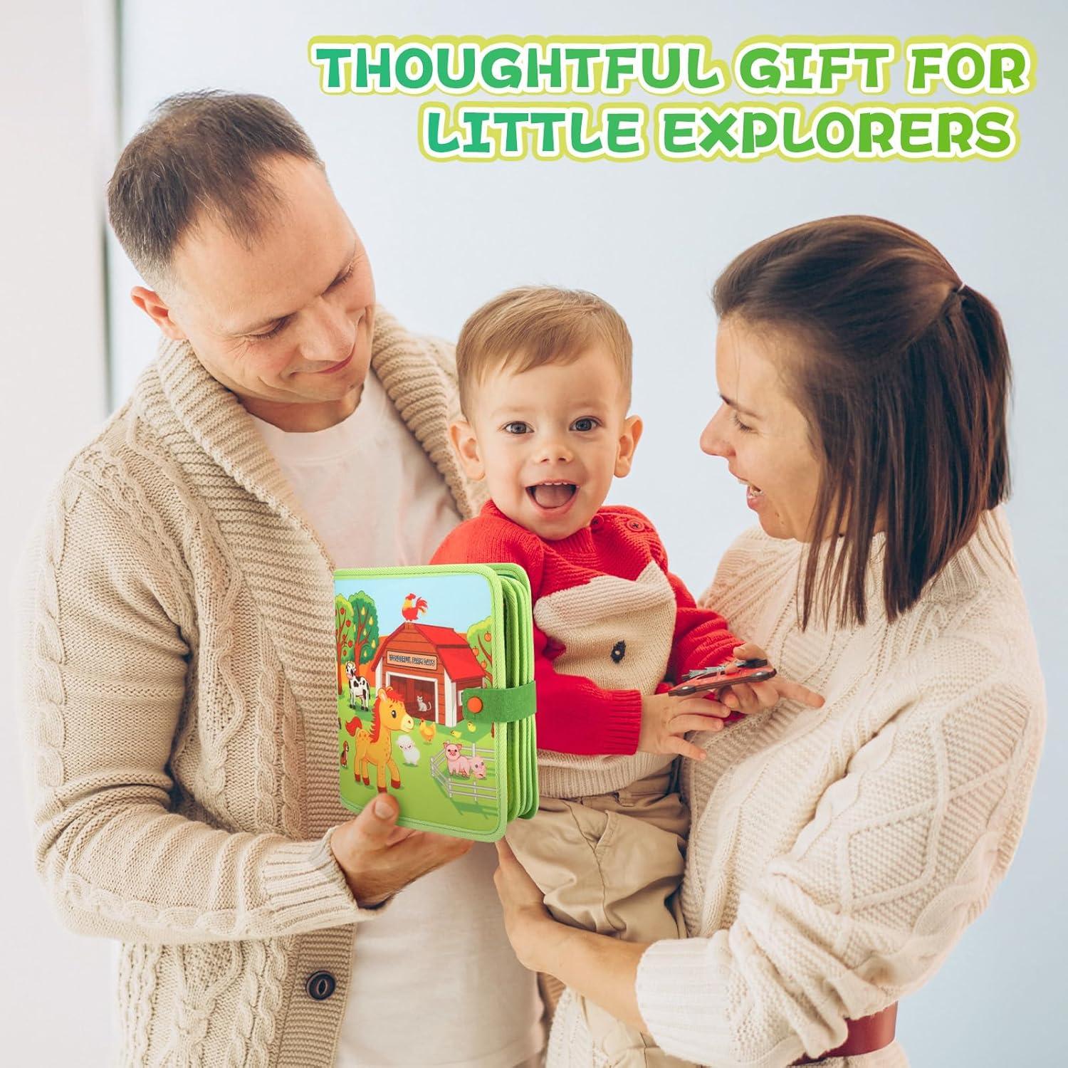 Libro Ocupado Montessori Kyteazr 25 Actividades Granja 1-3 Años