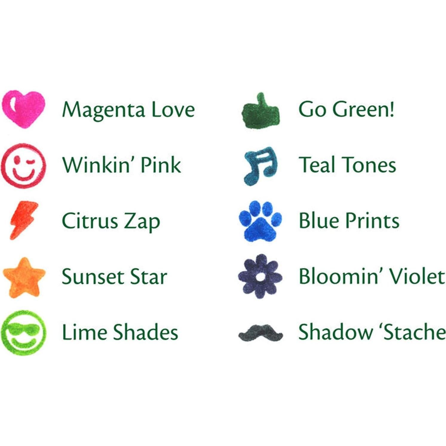 Marcadores de Sello Lavables Crayola 10 Piezas Multicolor