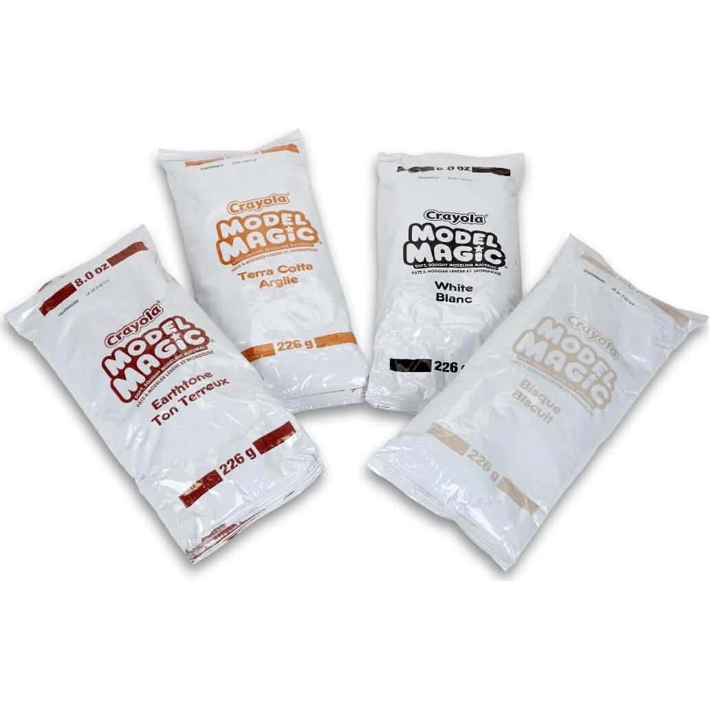 Crayola Model Magic Naturals 4 Paquetes 227g - Arcilla No Tóxica