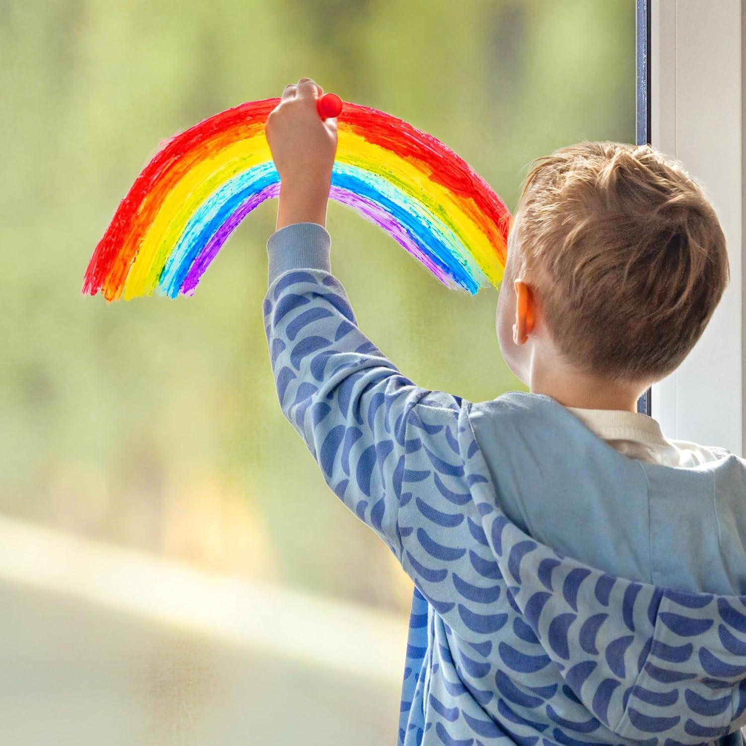 Palitos de Témpera Zenacolor - 12 Colores Lavables para Niños