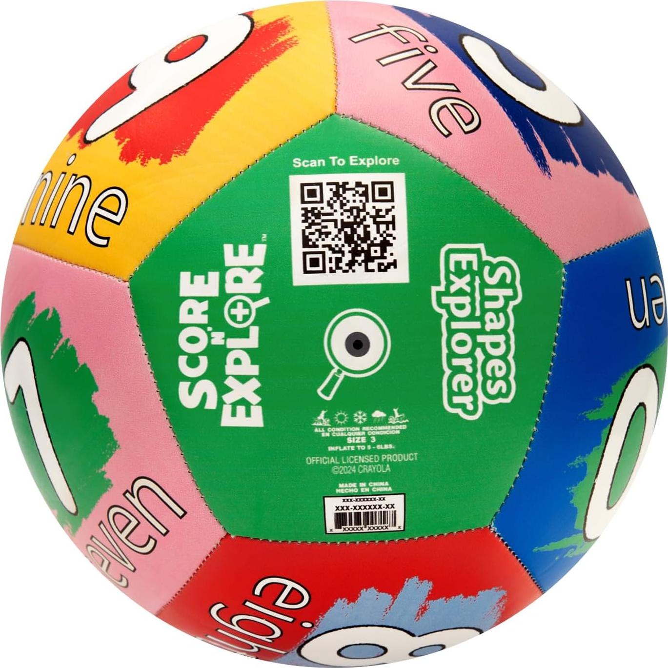 Balón de Fútbol Interactivo Crayola 5" para Colorear