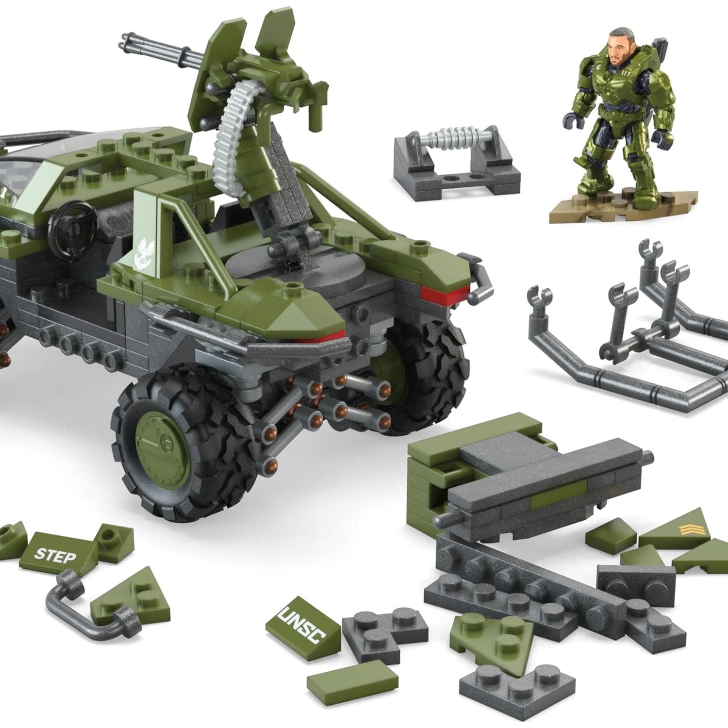 Vehículo Warthog FLEETCOM Halo La Serie 462 Piezas