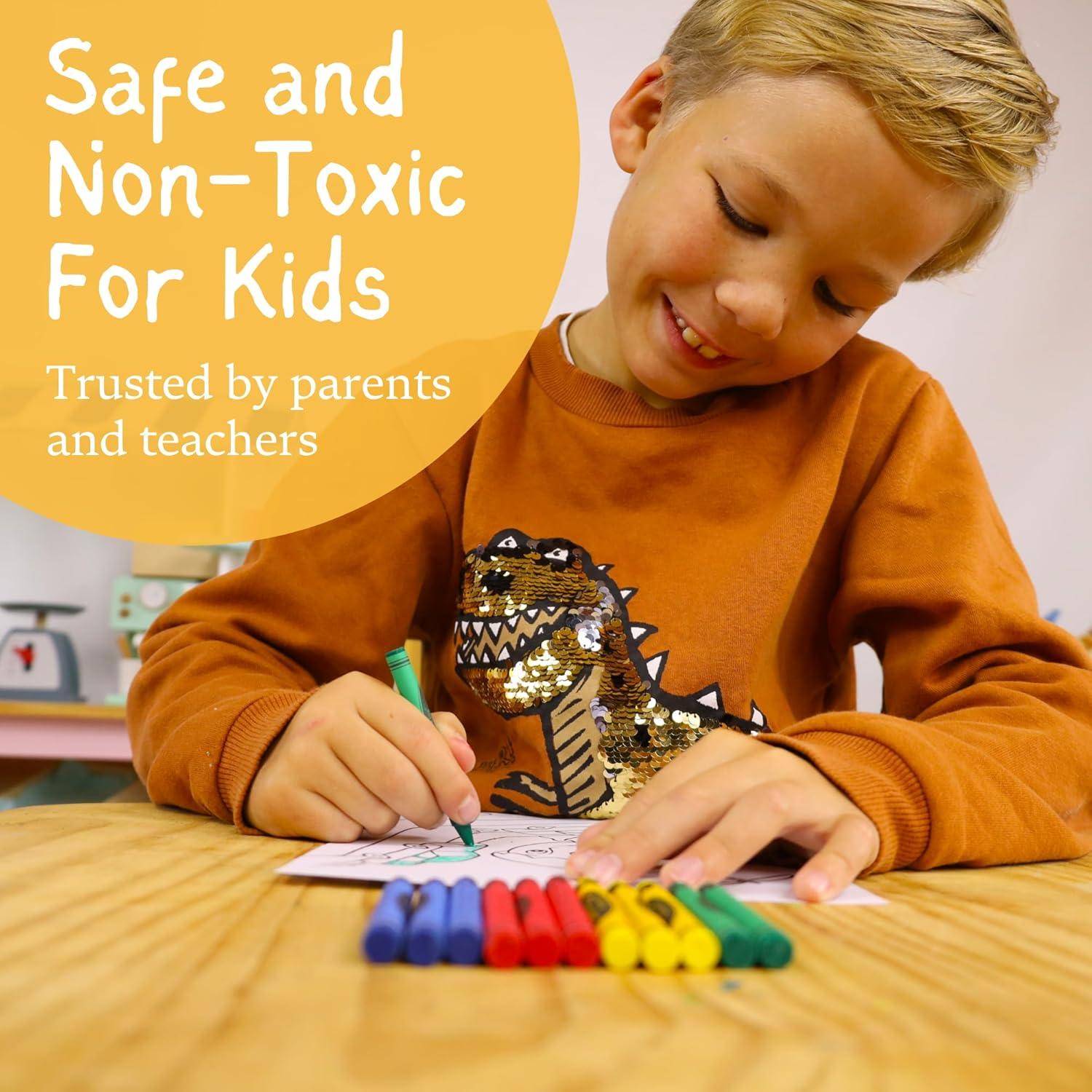 CrayonKing 50 Juegos de 4 Paquetes de Crayones No Tóxicos