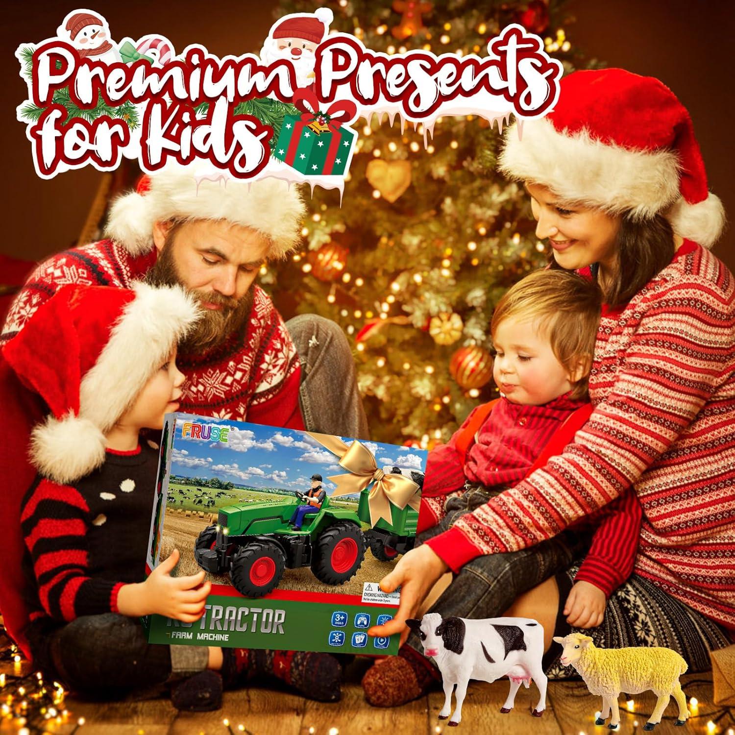 Conjunto de Juguetes de Granja FRUSE con Tractor RC y Arena