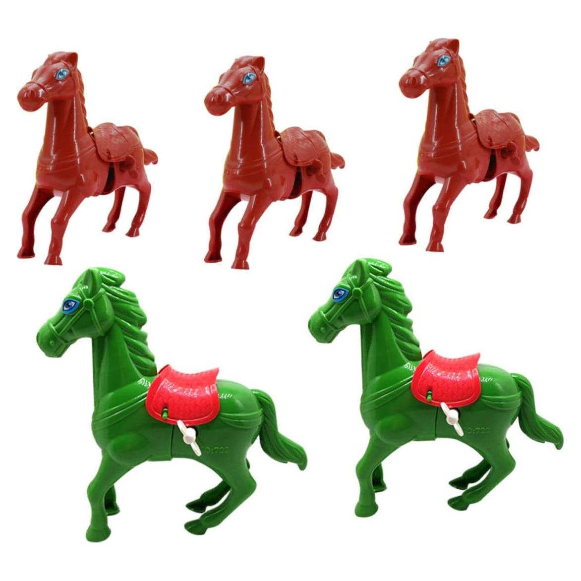 5 Juguetes de Caballo de Cuerda ORFOFE para Niños 3+