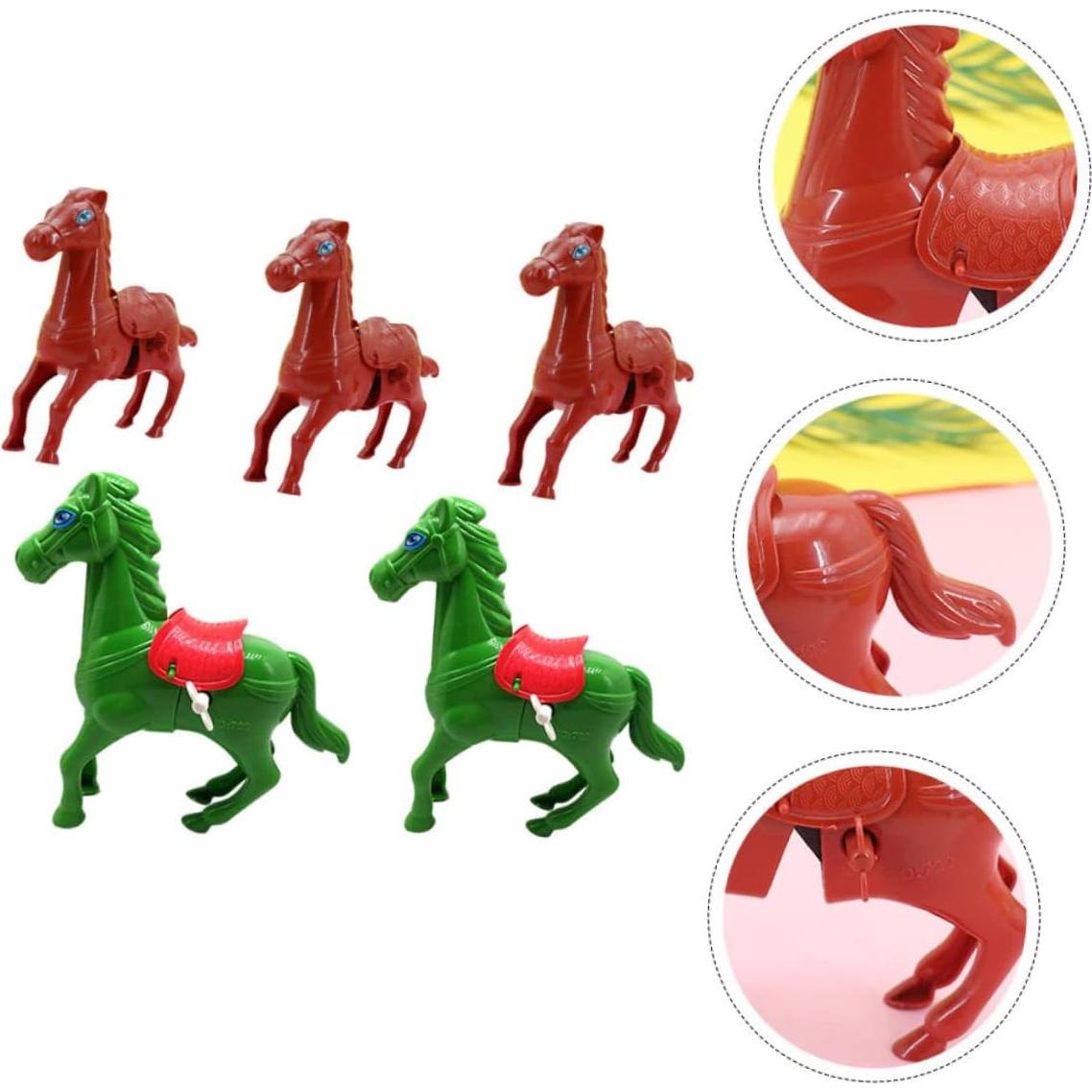 5 Juguetes de Caballo de Cuerda ORFOFE para Niños 3+