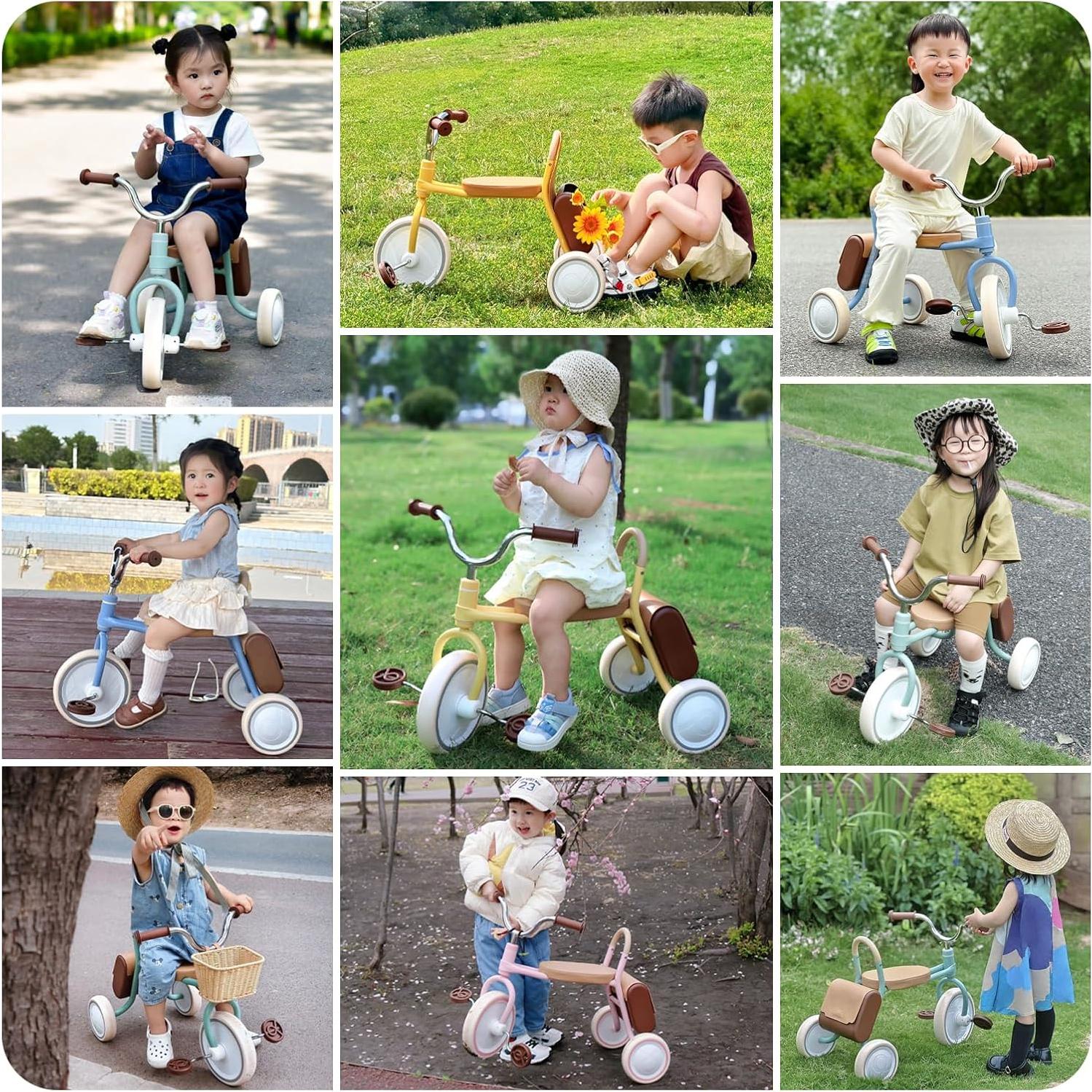 Triciclo para Niños KIDPOP Mate Verde 2.5-4 Años