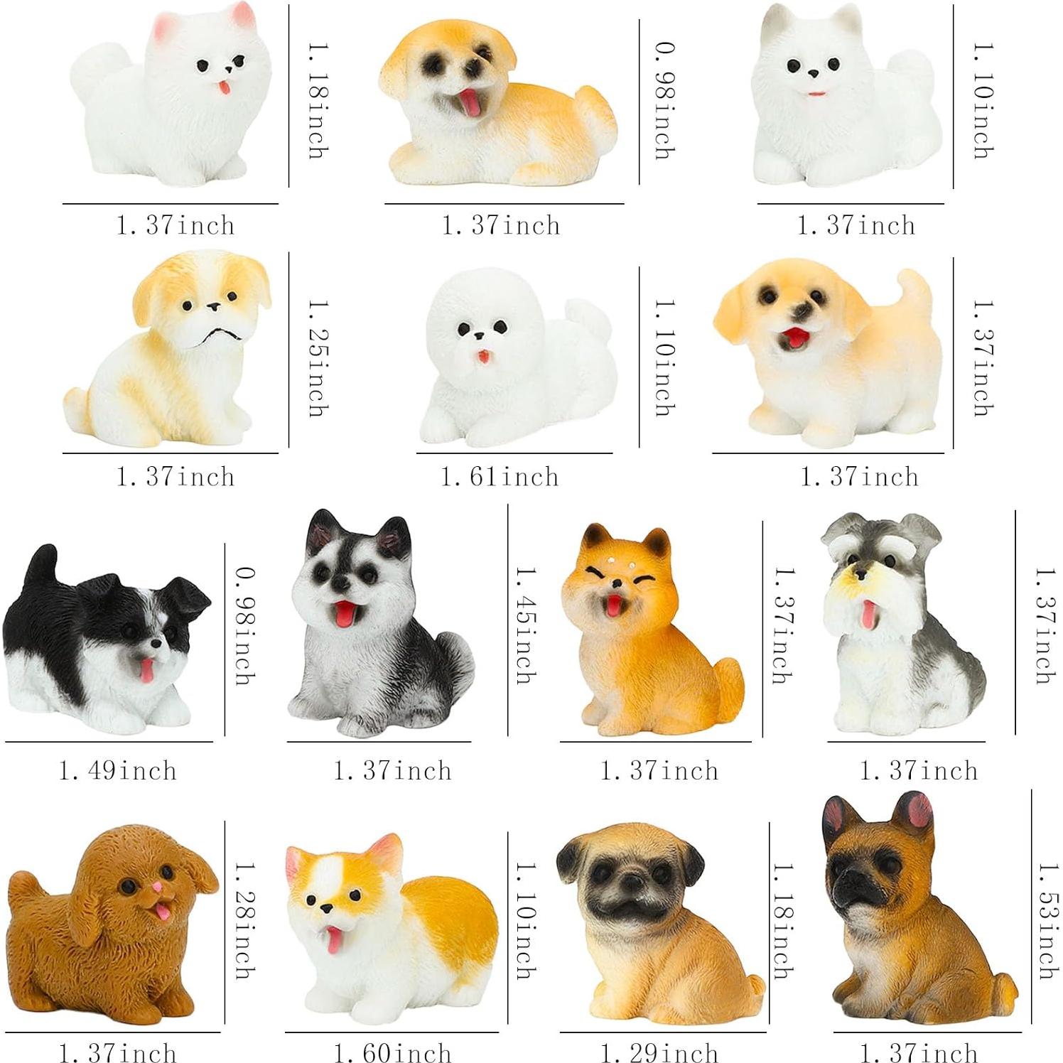 Juego de Figuras de Perros ONEST 14 Piezas PVC Detalladas