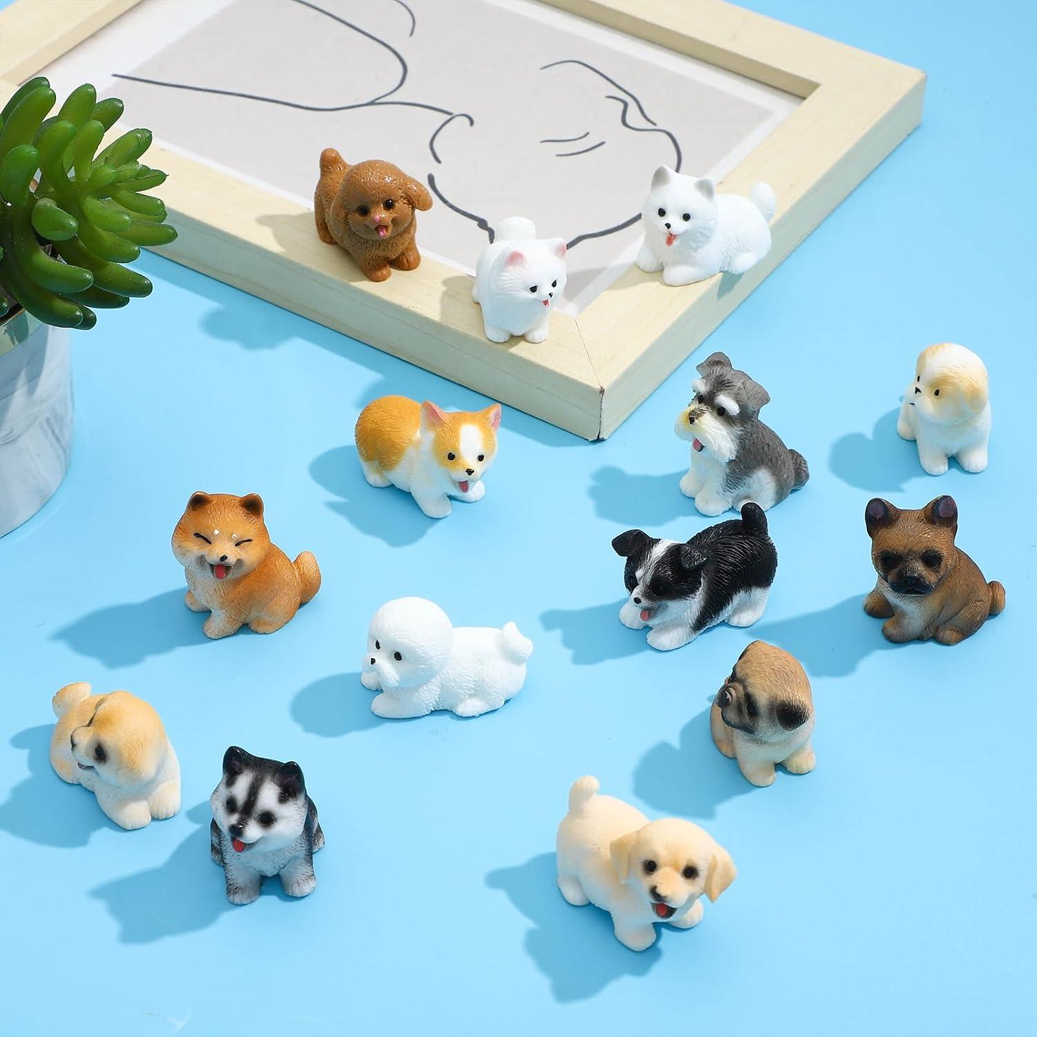 Juego de Figuras de Perros ONEST 14 Piezas PVC Detalladas