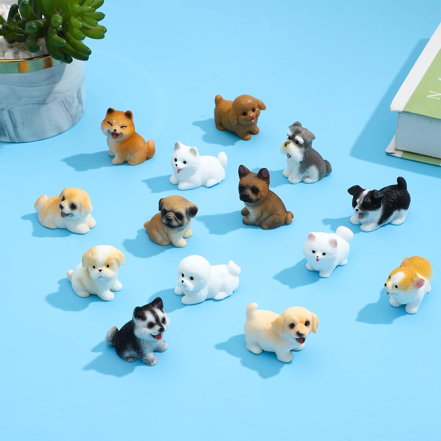 Juego de Figuras de Perros ONEST 14 Piezas PVC Detalladas