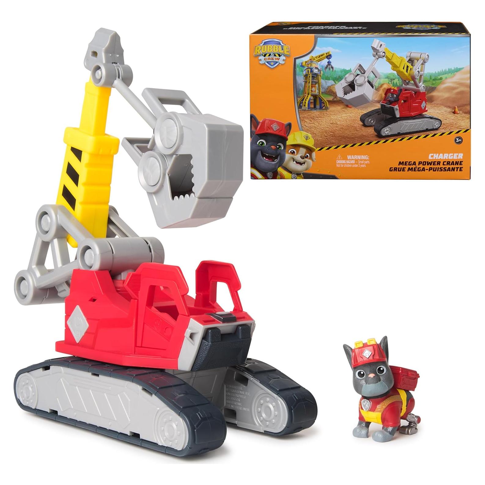 Grúa Mega Poder Charger Spin Master con Figura y Herramientas