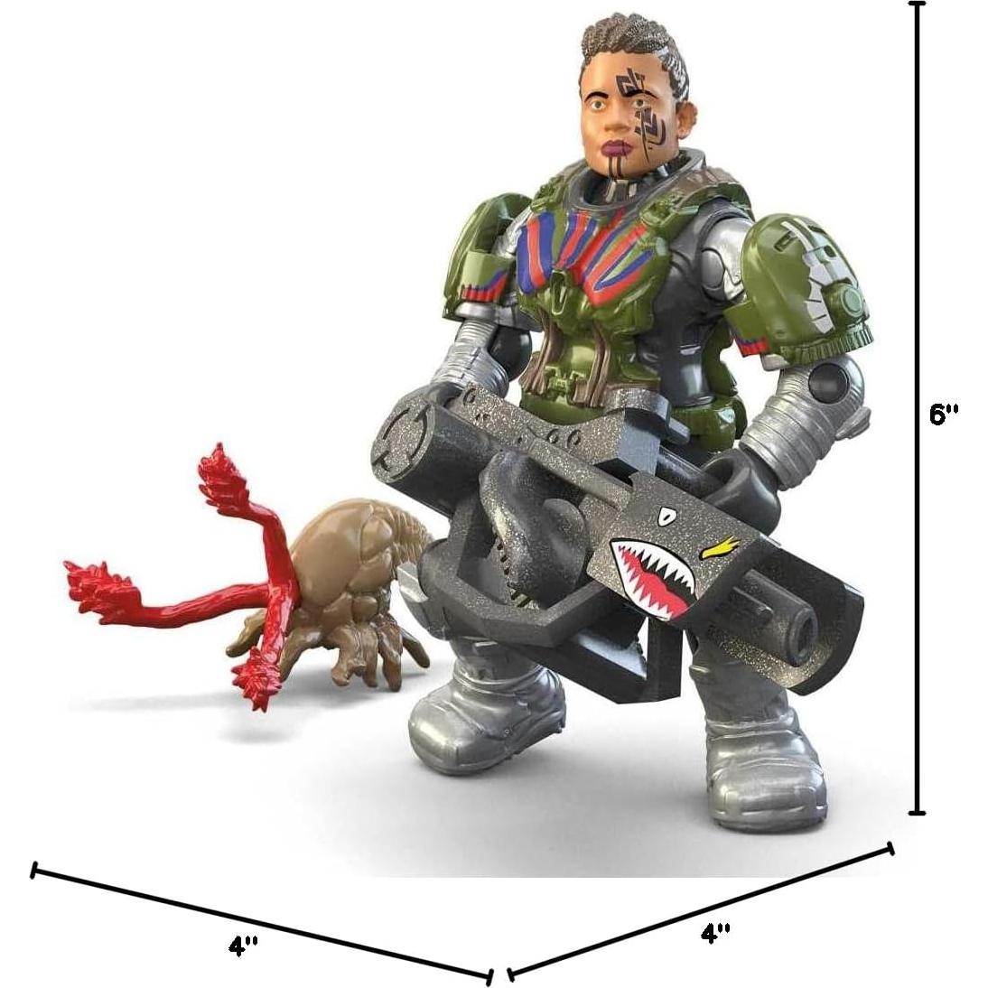 Figura de Acción Mega Construx Halo Heroes Kinsano 15x10cm