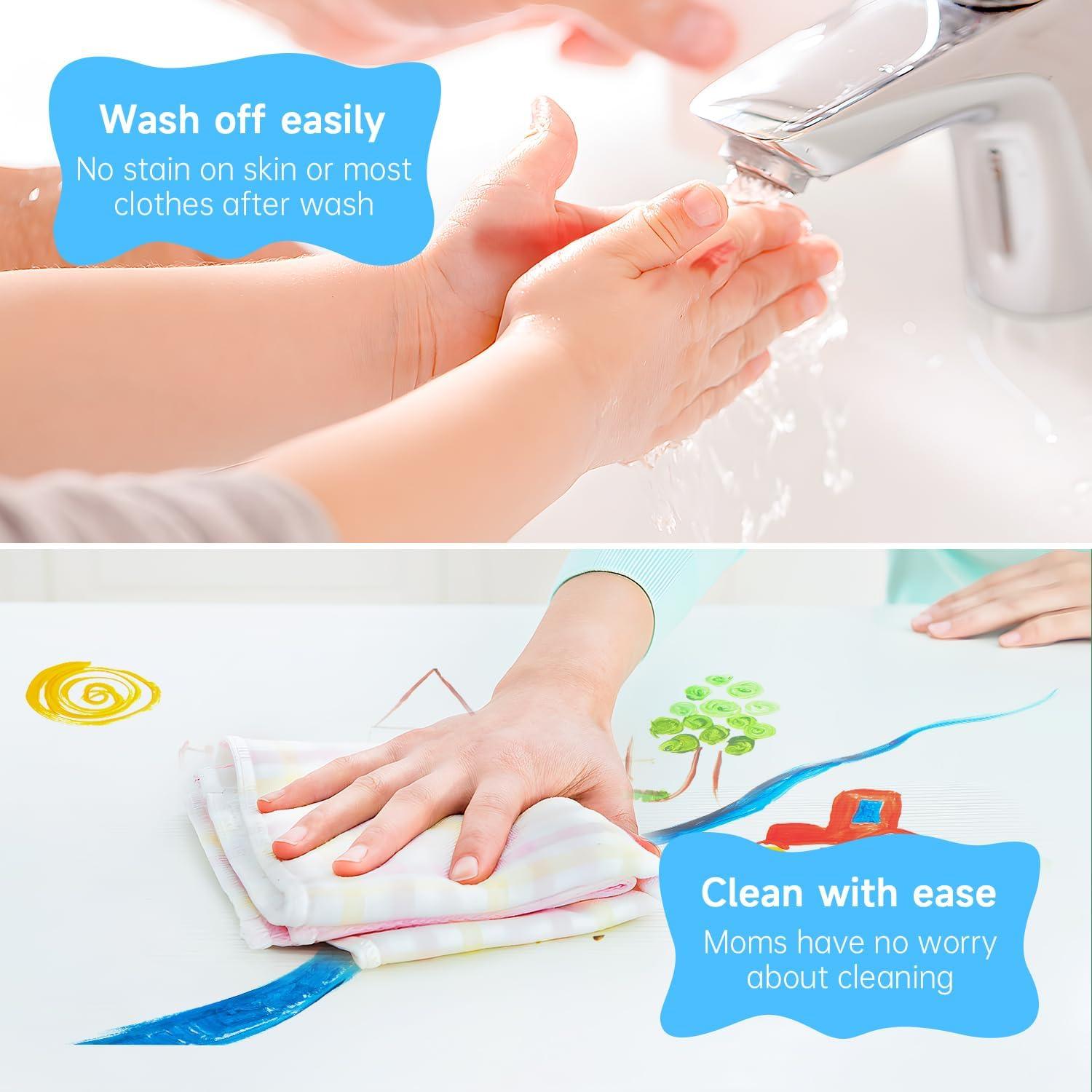 Juego de Pinturas Lavables Shuttle Art 33 Piezas para Niños