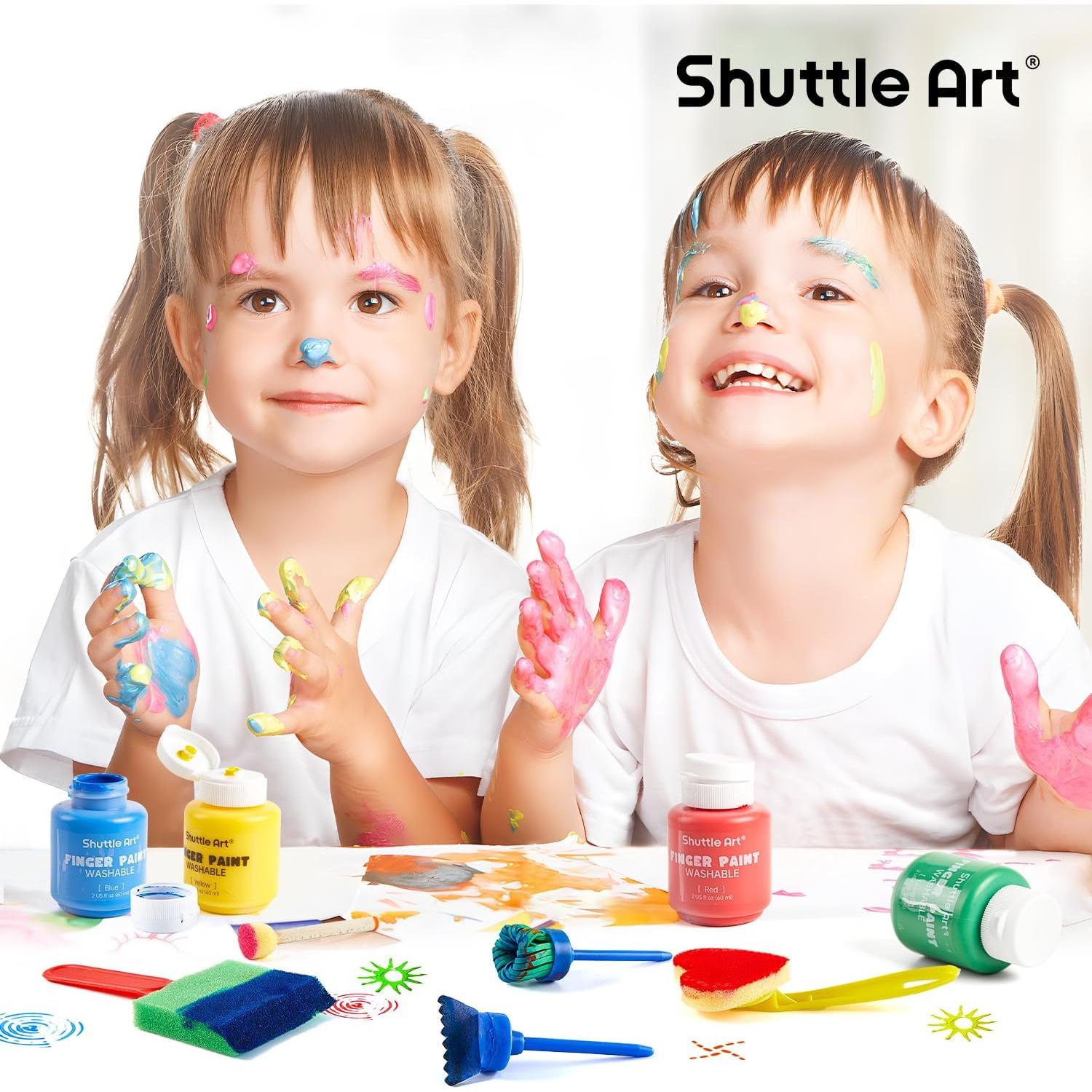 Juego de Pinturas Lavables Shuttle Art 33 Piezas para Niños