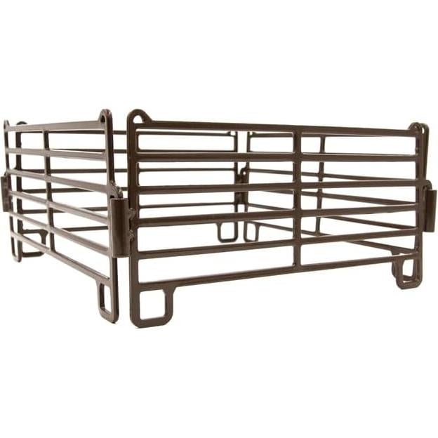 Colección Granja Little Buster - Establo Metal con Vaca y Ternero Red Angus