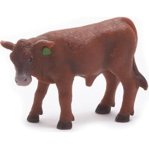 Colección Granja Little Buster - Establo Metal con Vaca y Ternero Red Angus