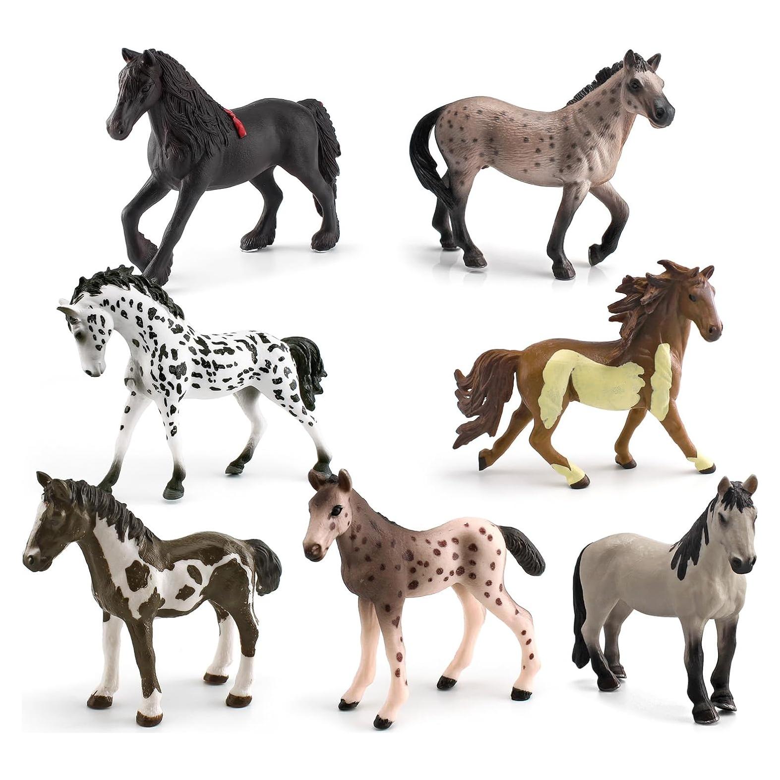 Colección de Juguetes de Caballo LC JoyCre 7PCS - Figuras Realistas