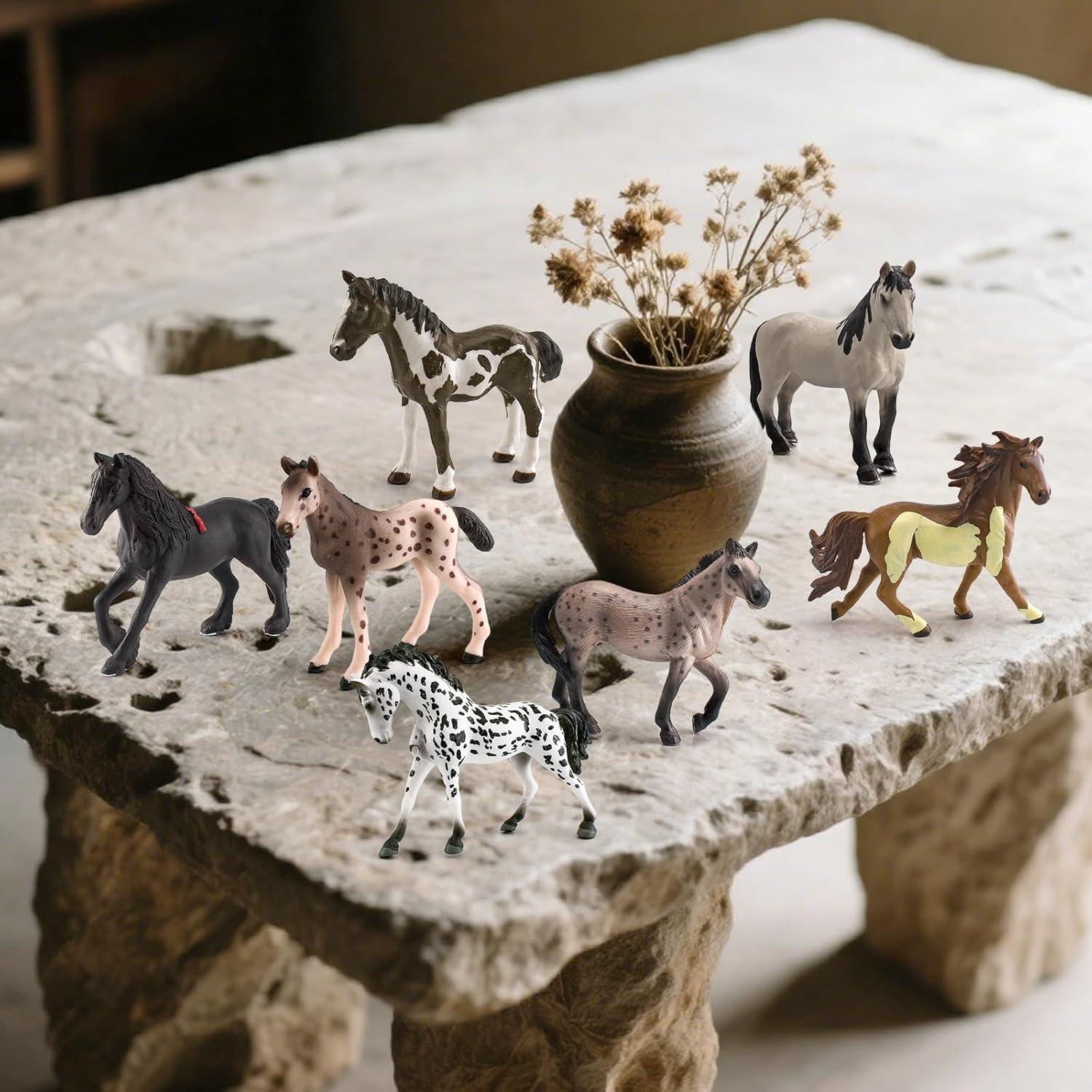 Colección de Juguetes de Caballo LC JoyCre 7PCS - Figuras Realistas