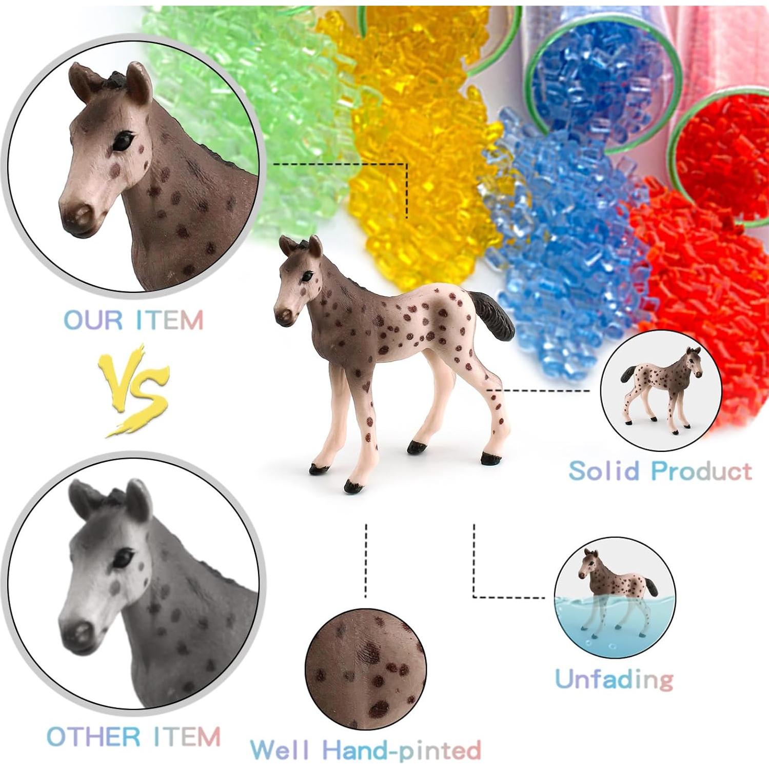 Colección de Juguetes de Caballo LC JoyCre 7PCS - Figuras Realistas