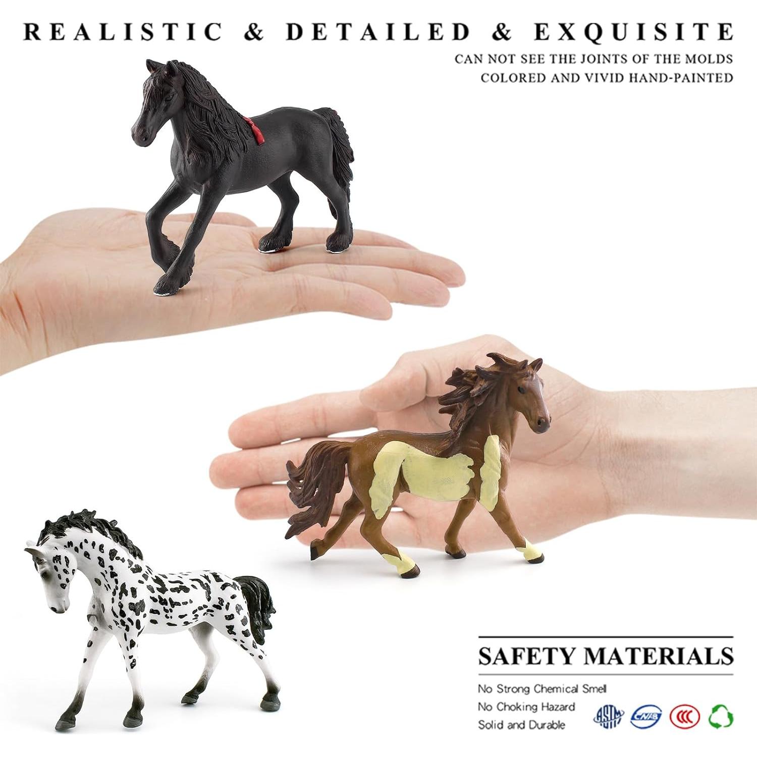 Colección de Juguetes de Caballo LC JoyCre 7PCS - Figuras Realistas