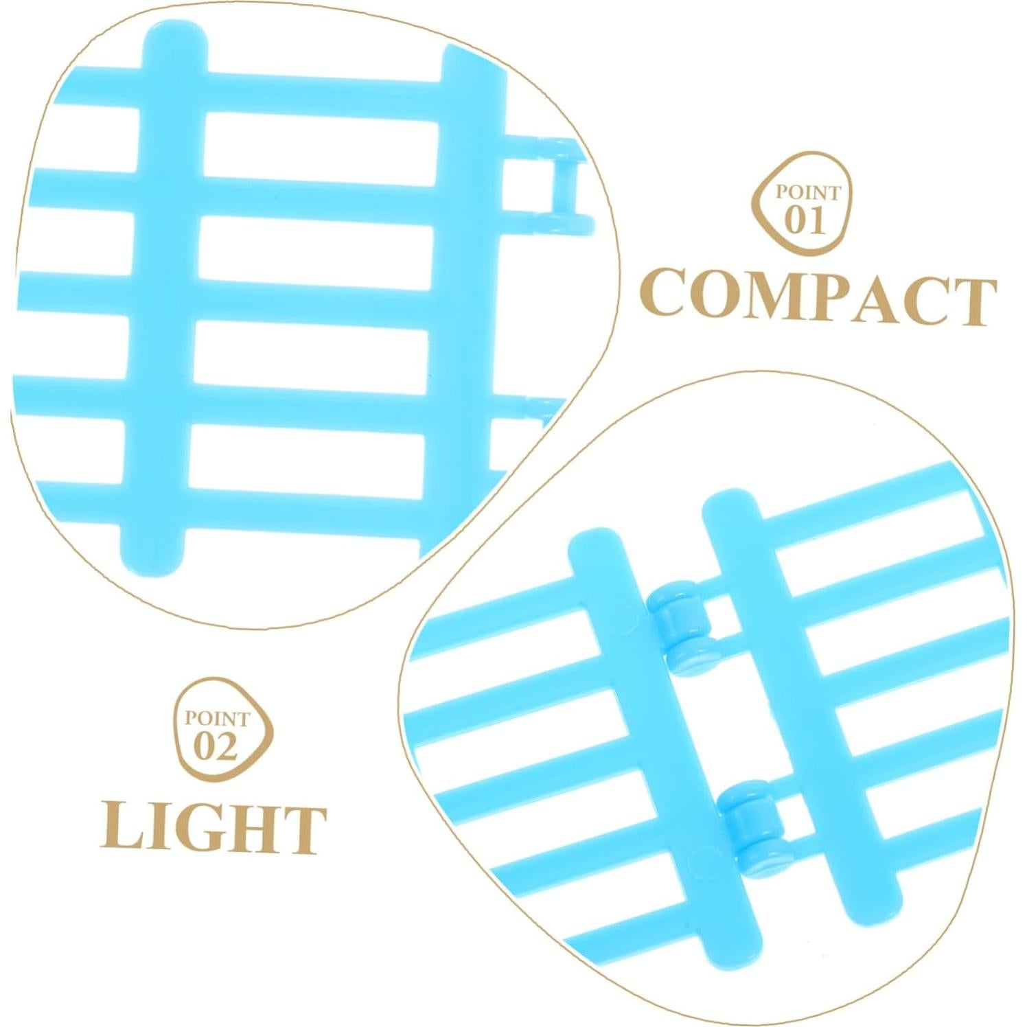 Cerca Miniatura de Granja VICASKY 10 Piezas Azul 8.5x4.2cm