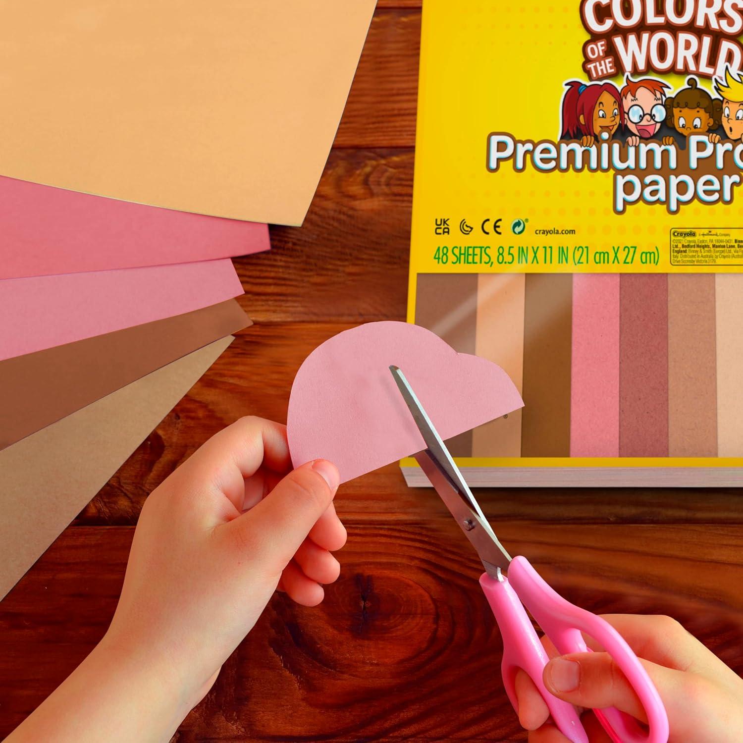 Papel de Construcción Crayola Colores del Mundo 48 Hojas 21.6x27.9cm