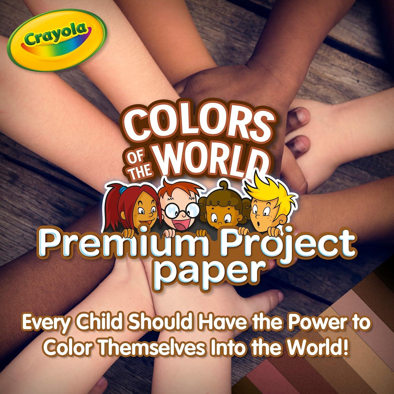 Papel de Construcción Crayola Colores del Mundo 48 Hojas 21.6x27.9cm