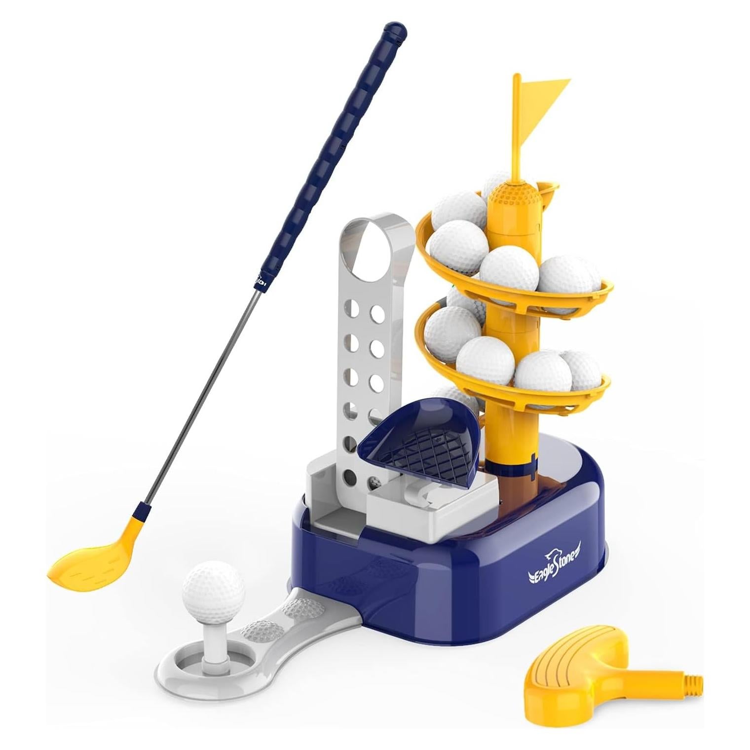 Conjunto de Golf para Niños EagleStone con Lanzador Pedal