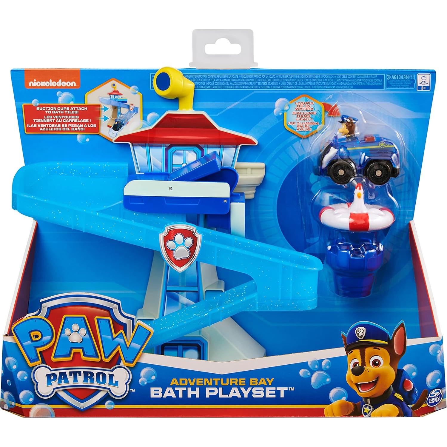 Juego de baño PAW Patrol Adventure Bay con vehículo Chase