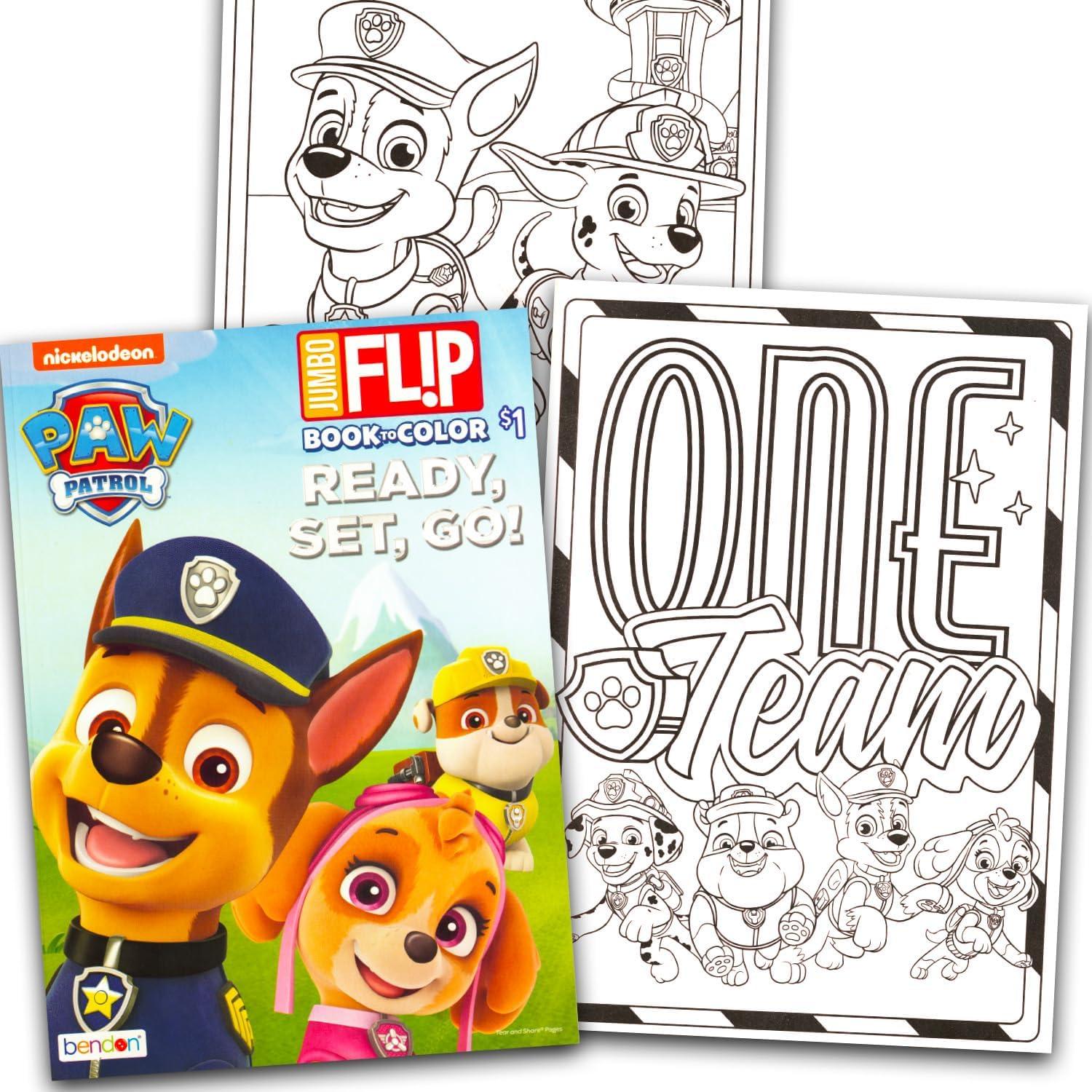 Conjunto de Libros para Colorear Paw Patrol Rubble - 2 Piezas