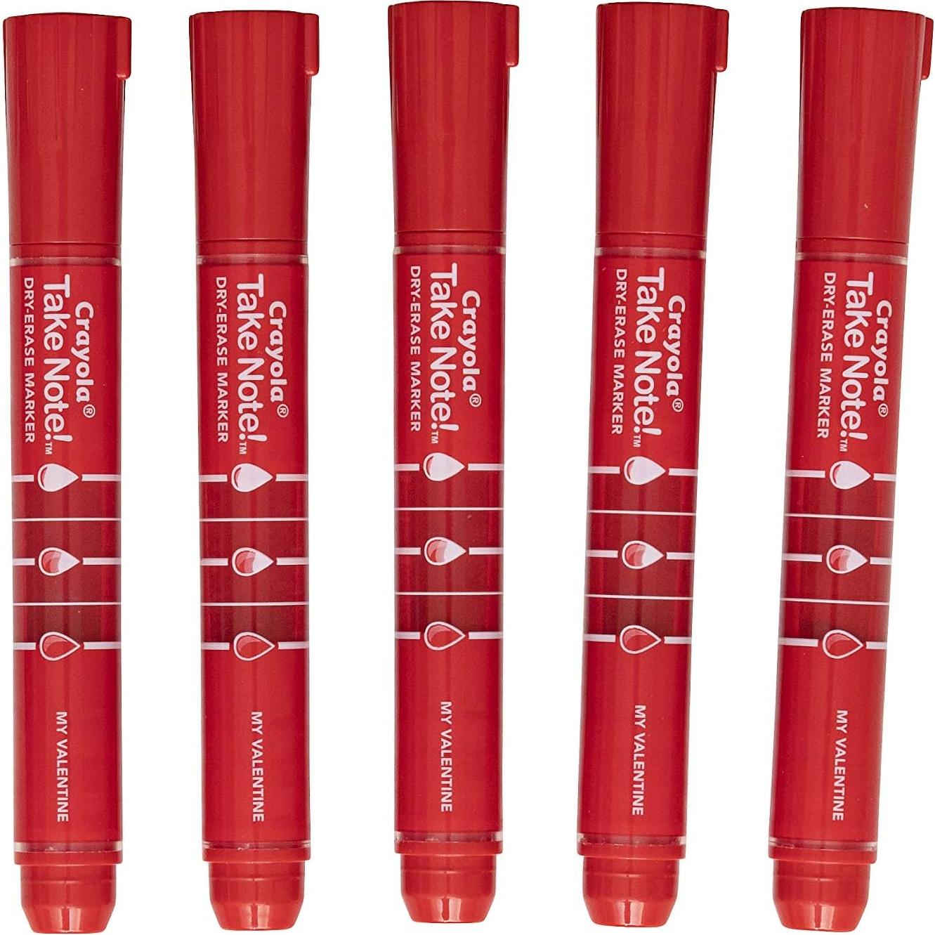 Marcadores Borrables Crayola Take Note Rojos 12 Unidades