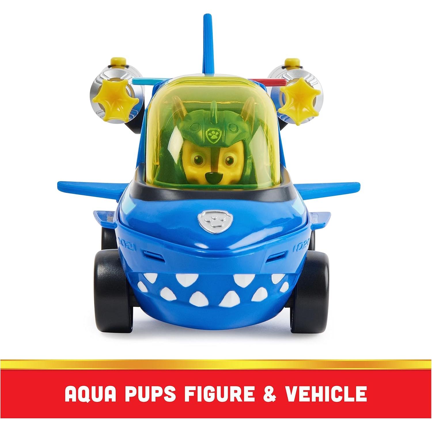 Vehículo Transformador de Tiburón Chase Aqua Pups - Spin Master