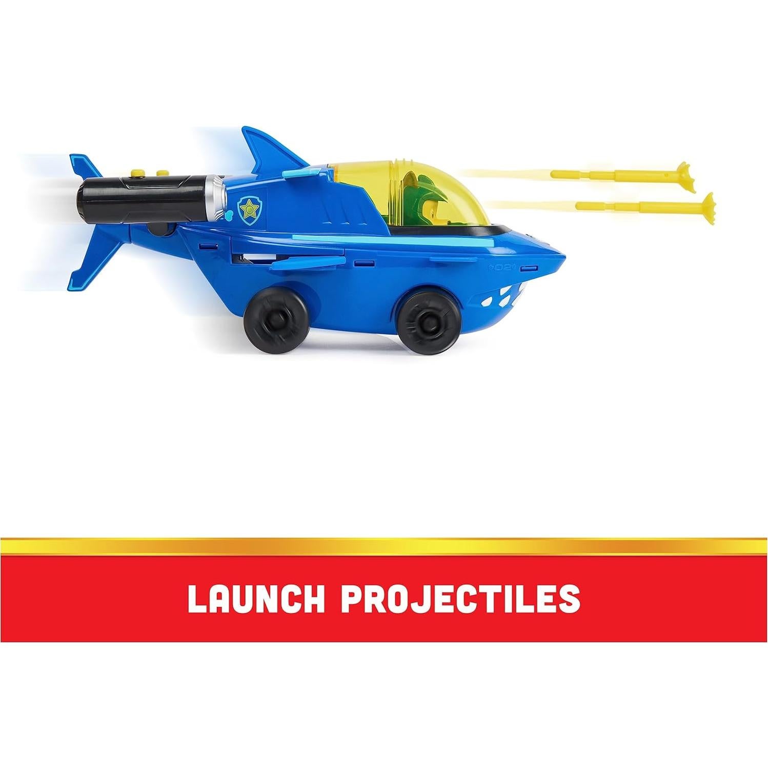 Vehículo Transformador de Tiburón Chase Aqua Pups - Spin Master