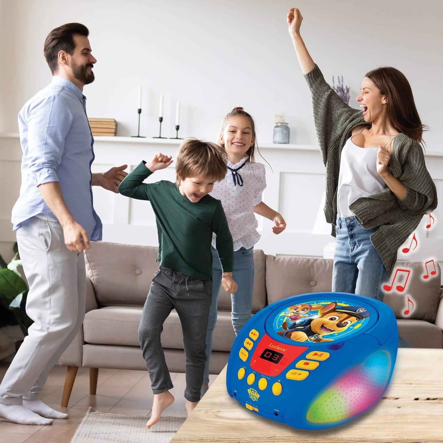 Reproductor de CD Bluetooth Lexibook Patrulla Canina 1.31 kg