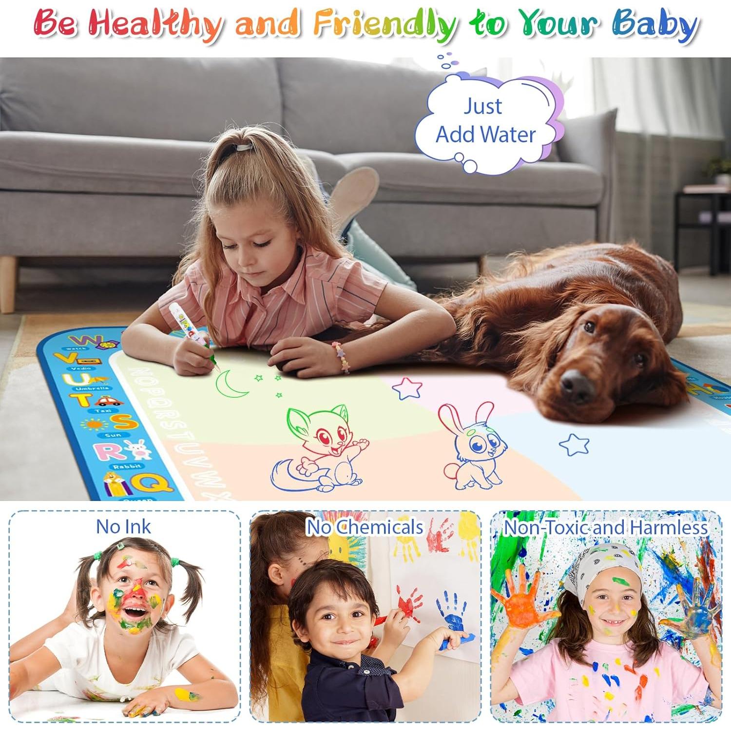 Alfombrilla de Dibujo de Agua BlissfulBlend 78.74x60.96cm