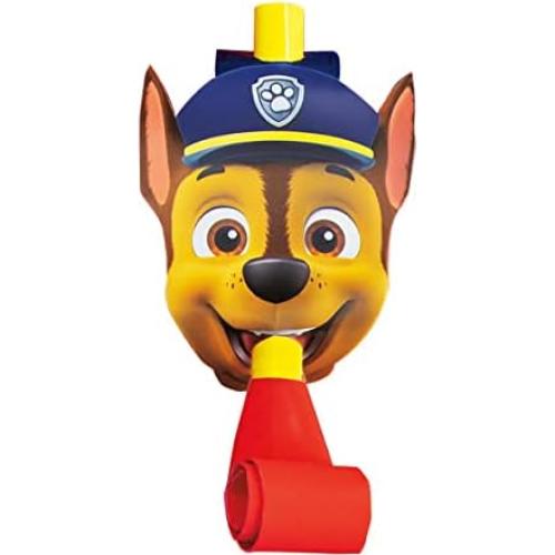 Suministros Fiesta Cumpleaños Paw Patrol Único 16 Silbatos