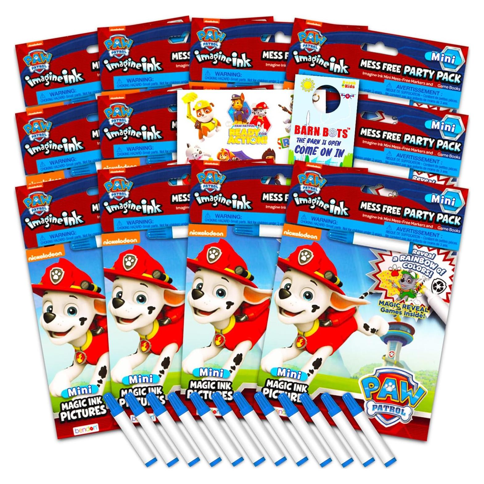 Conjunto de 12 Libros para Colorear Paw Patrol Imagine Ink