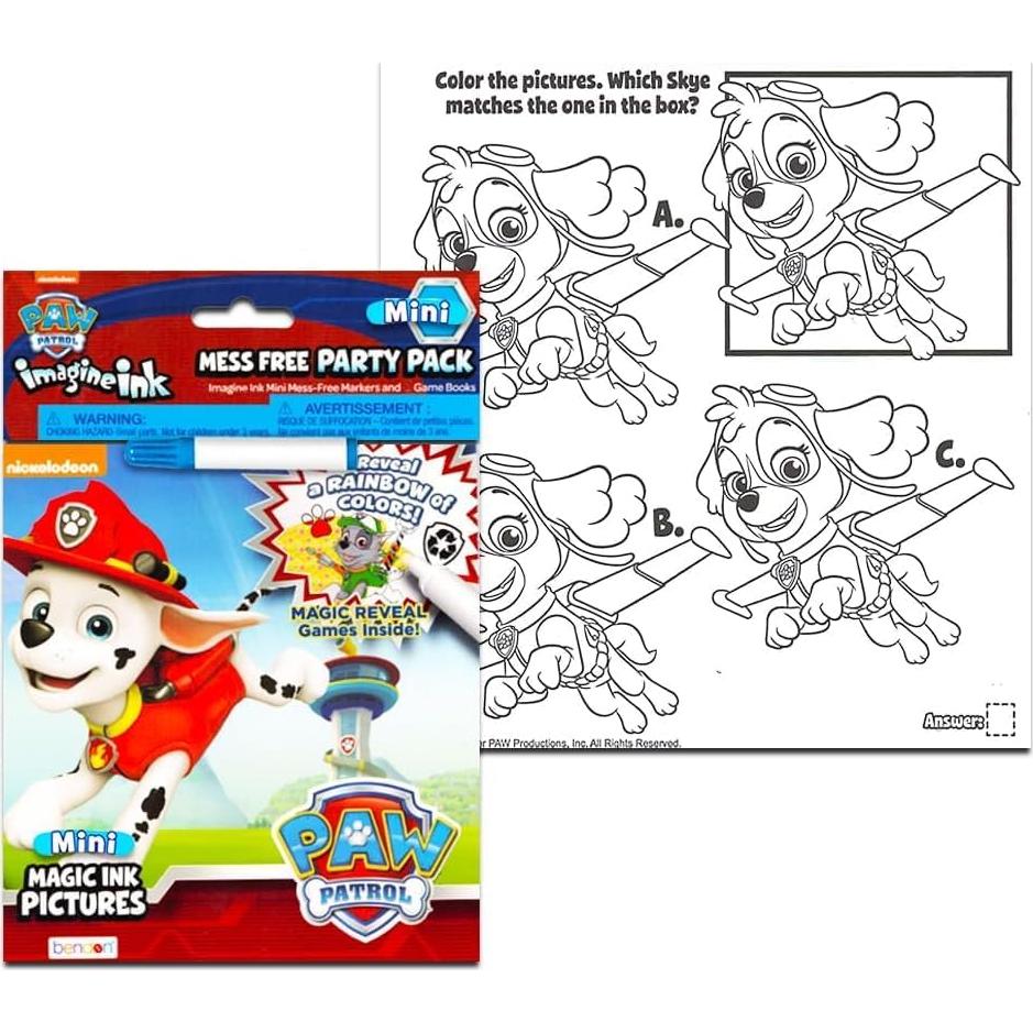 Conjunto de 12 Libros para Colorear Paw Patrol Imagine Ink