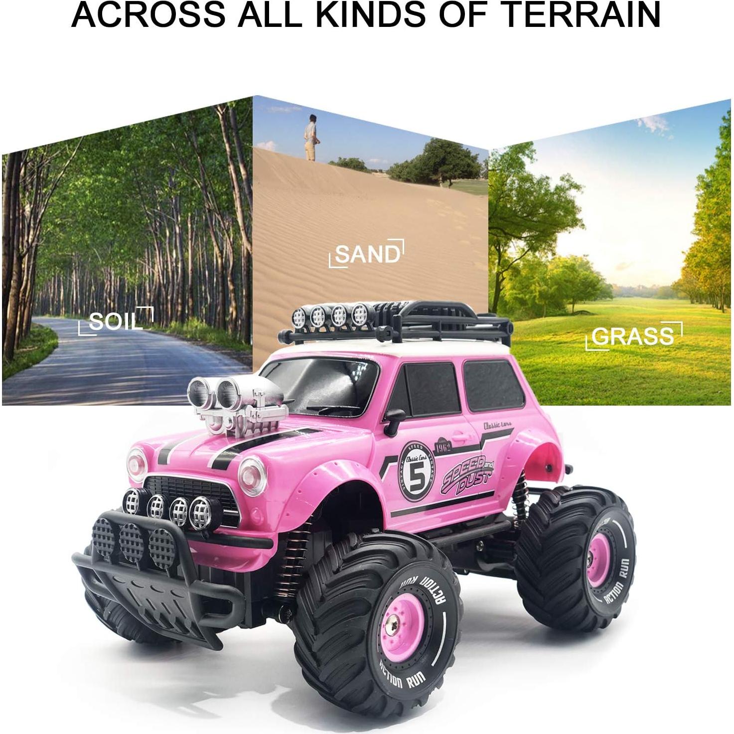 Coche de Control Remoto 10Leccion JD2101RC01P Rosa 26.67cm