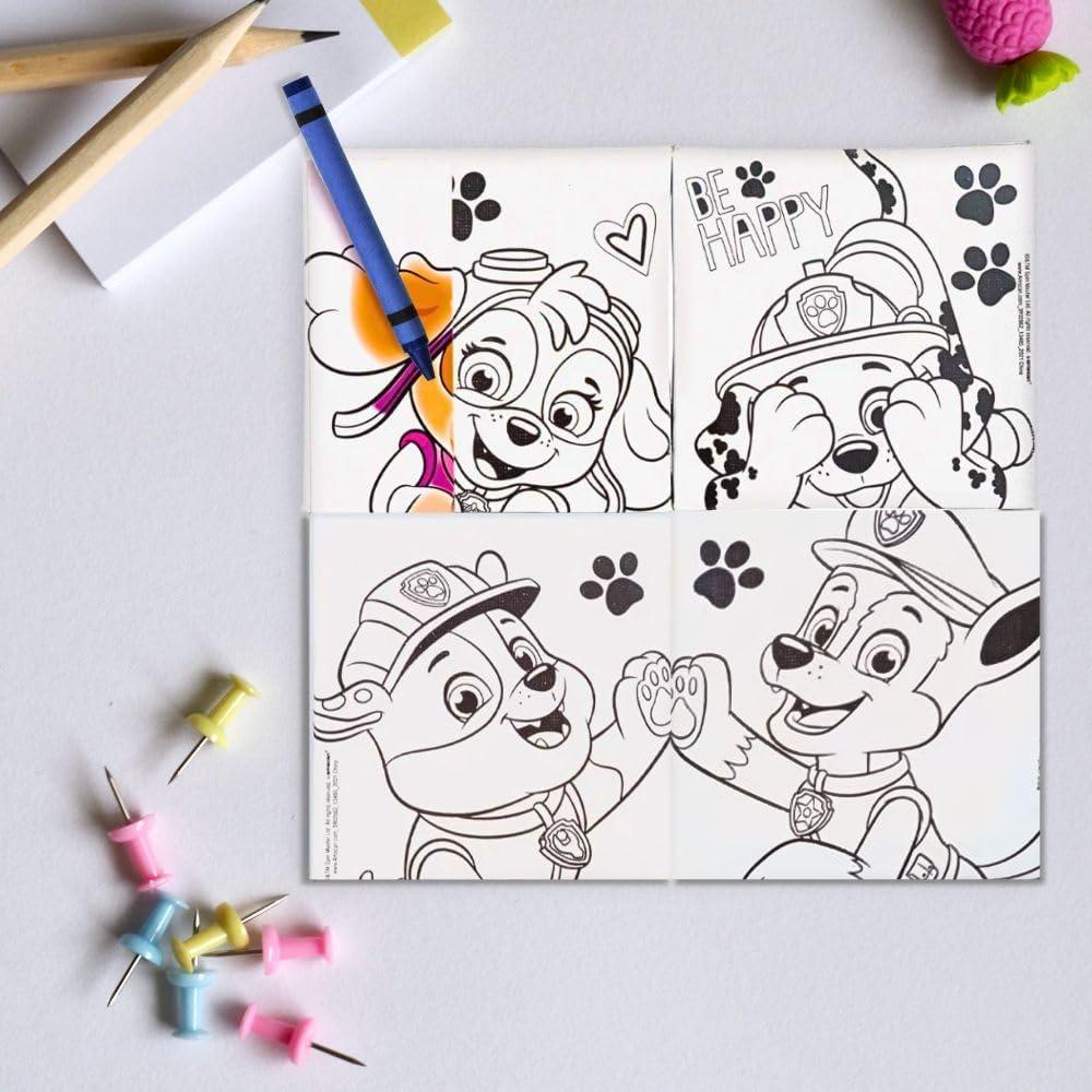 Juego de Pintura en Lienzo DIY Paw Patrol - 4 Lienzos 10x10cm