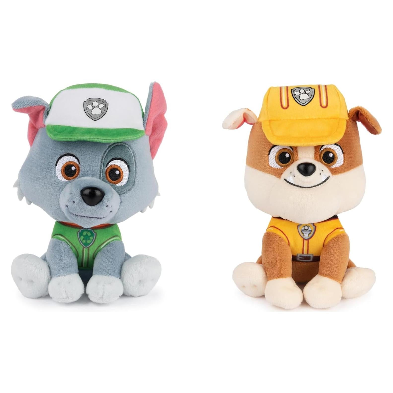 Peluche GND Patrulla Canina Paquete 2 Rocky y Rubble 15 cm