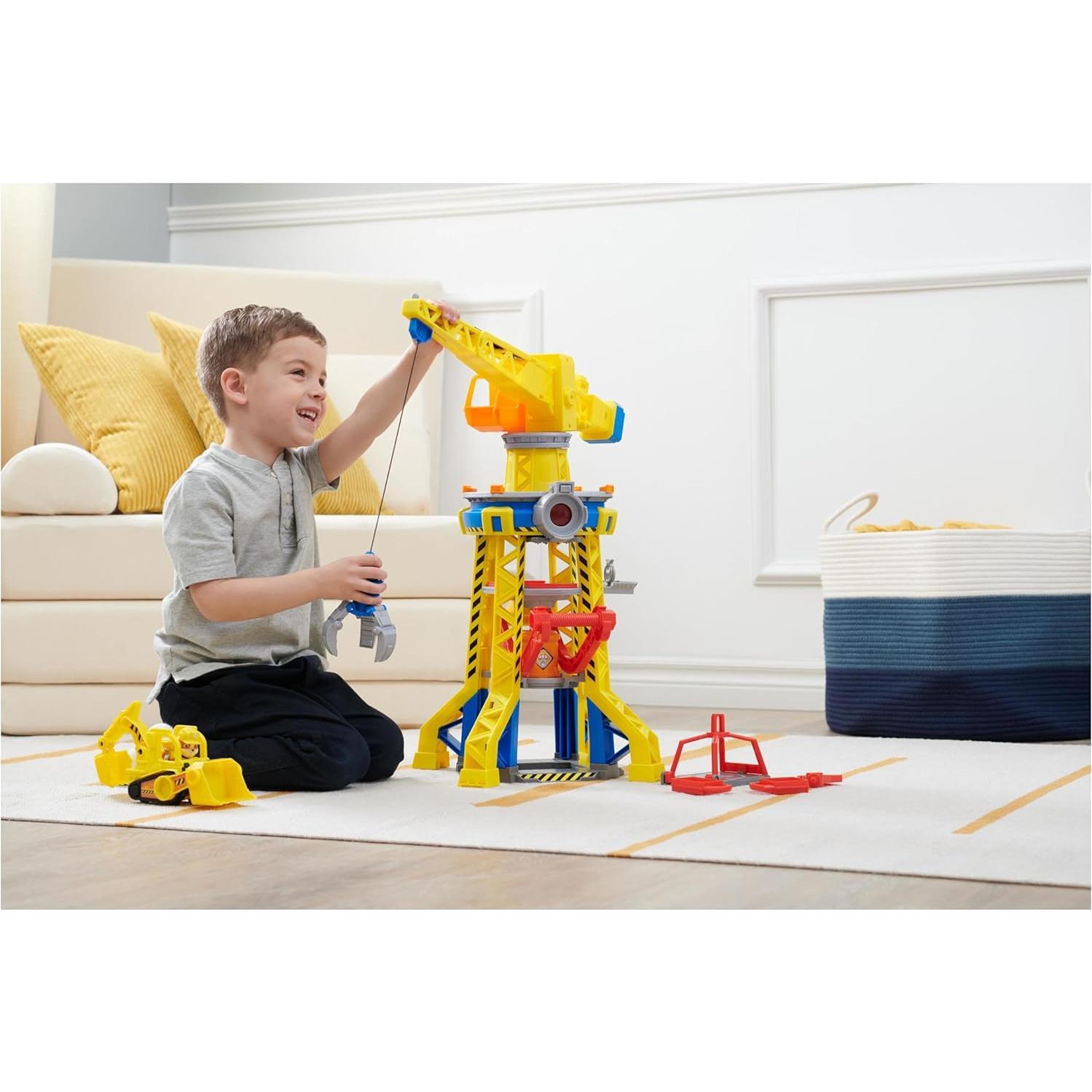 Grúa de Construcción Interactiva Ruben & Compagnie - Juguete Infantil 56.5 cm